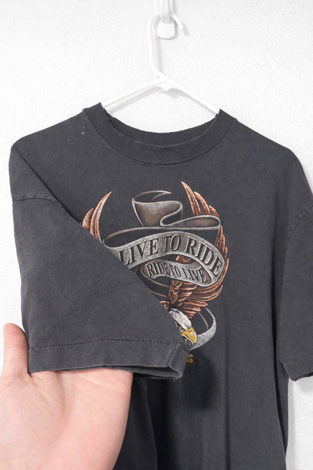Harley Davidson Harley Davidson Shirt Fade Distressed Single Stitch Thrashed Size US XL / EU 56 / 4 - 3 Thumbnail