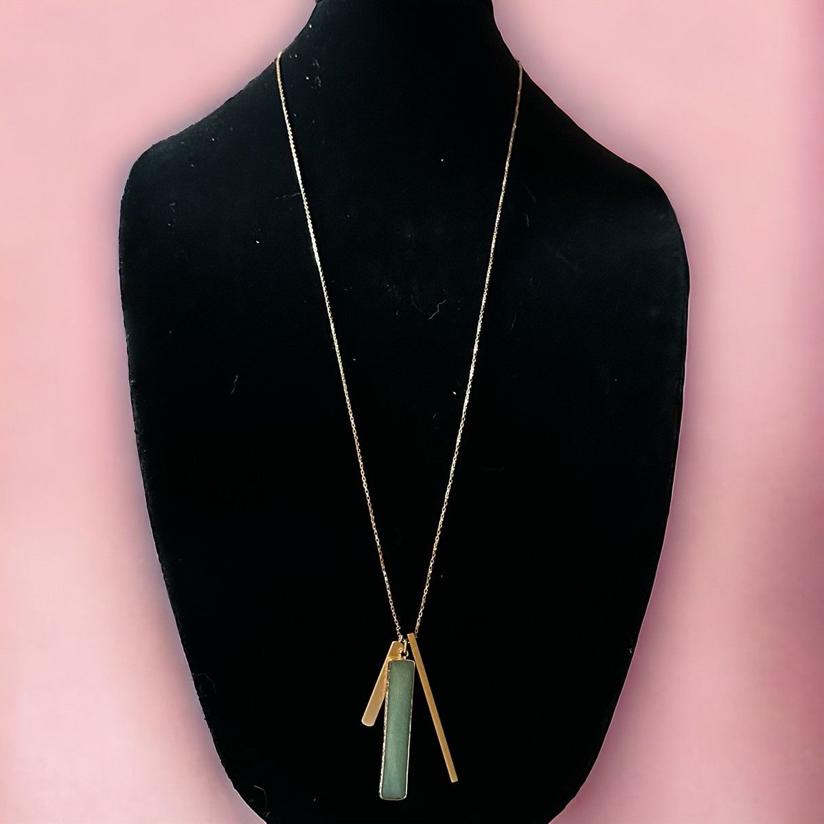 Other Sarafina long agate bar pendant necklace Size ONE SIZE - 1 Thumbnail
