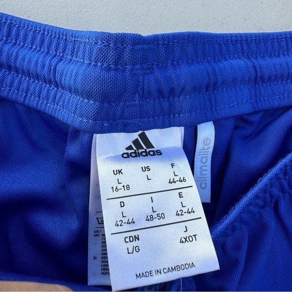 Adidas NWT ADIDAS WOMEN’S CLIMALITE SQUAD 17 BLUE SHORTS SZ LARGE L Size 27" / US 4 / IT 40 - 3 Thumbnail