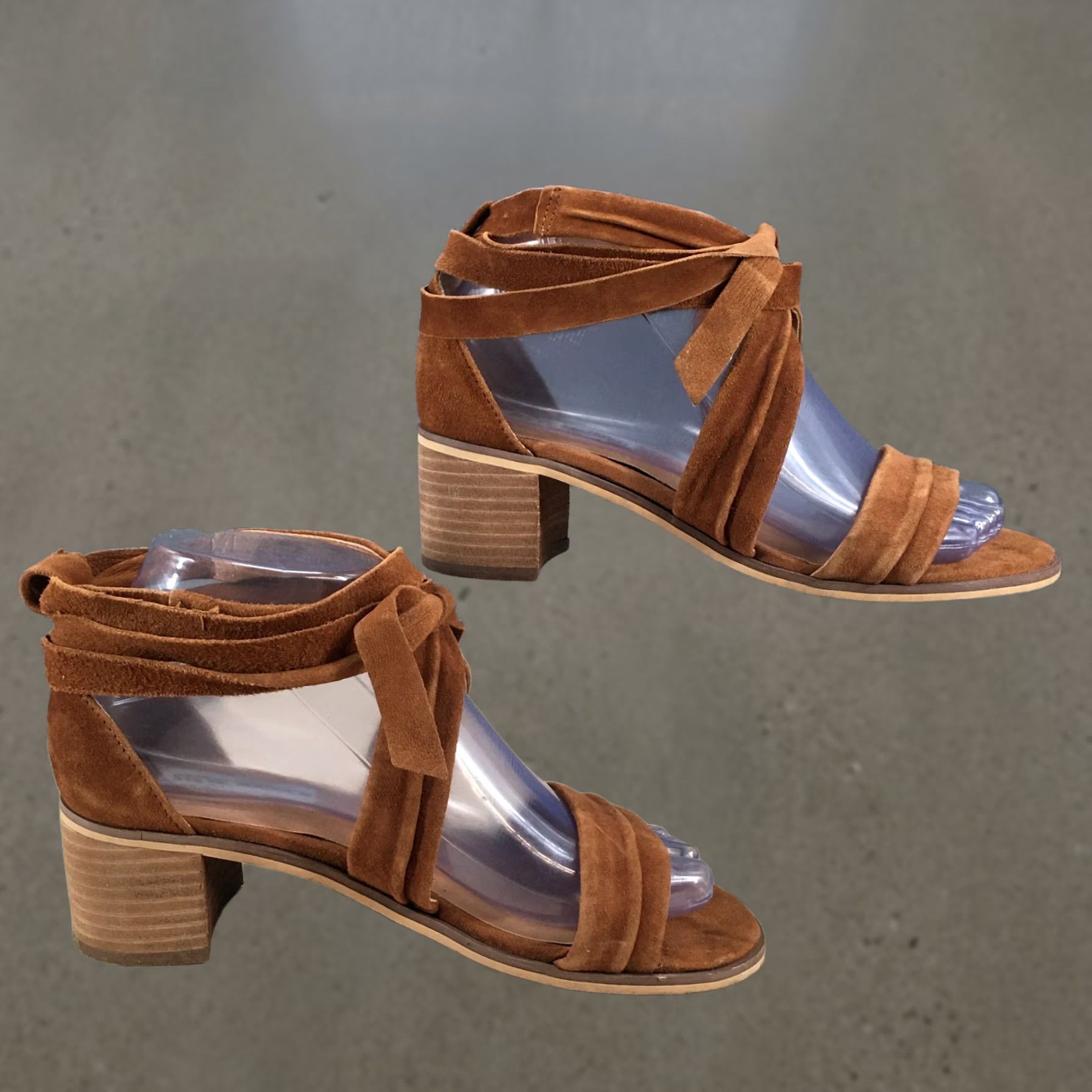 Steve Madden Steve Madden Strappy Womens Brown Sandals Ritual Casual Ankle Suede Heels Size US 7 / IT 37 - 1 Thumbnail