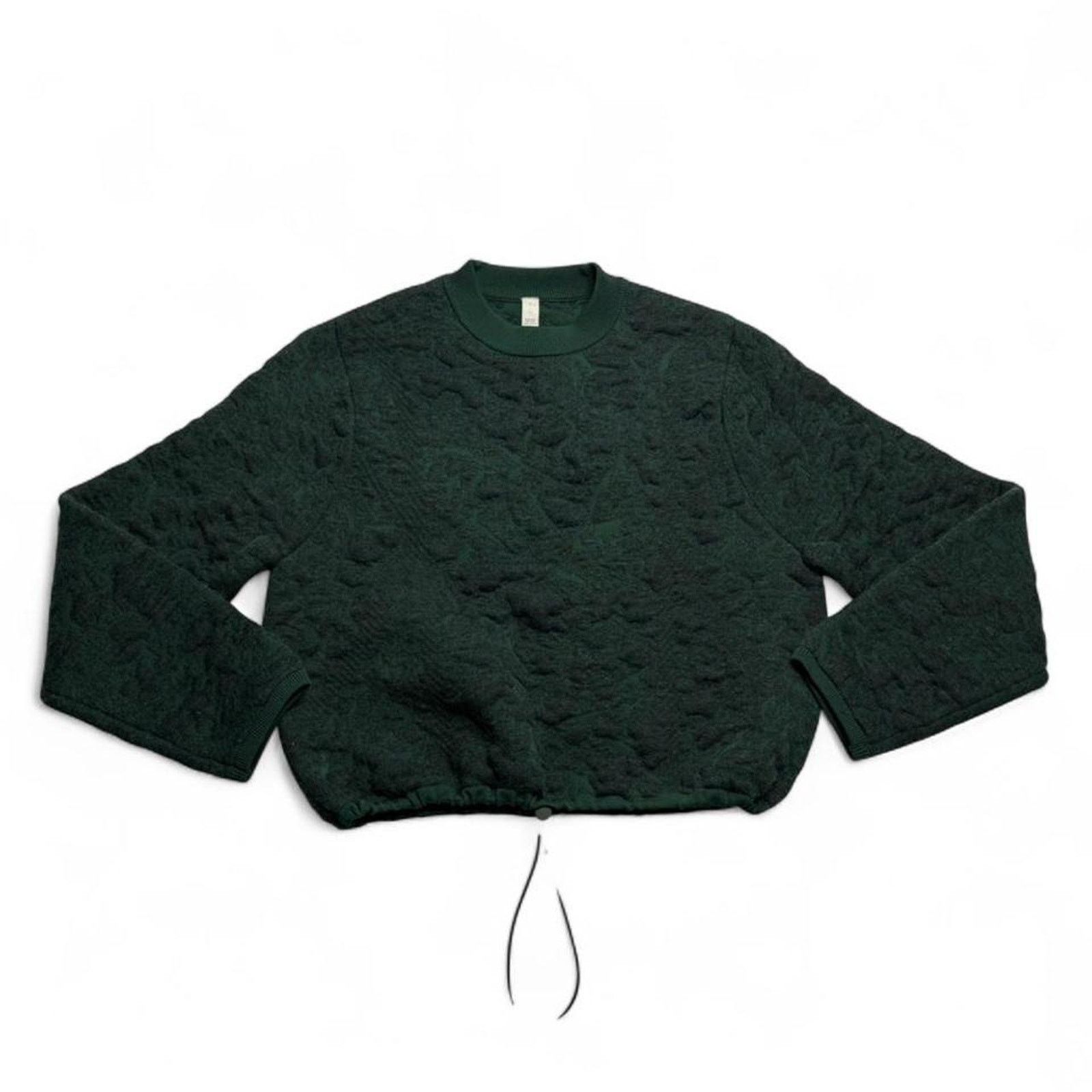 Lululemon Lululemon Jacquard Textured Womens green sweatshirt size 2 Size XS / US 0-2 / IT 36-38 - 6 Thumbnail