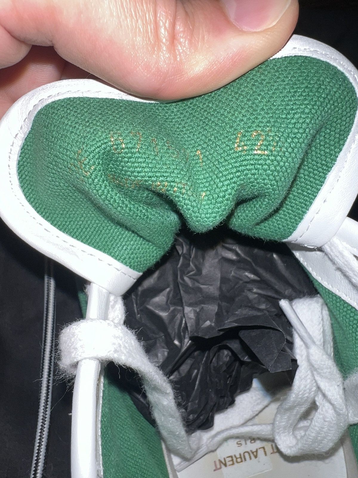Saint Laurent Paris Saint Laurent green Tennis shoes Size US 9 / EU 42 - 10 Thumbnail