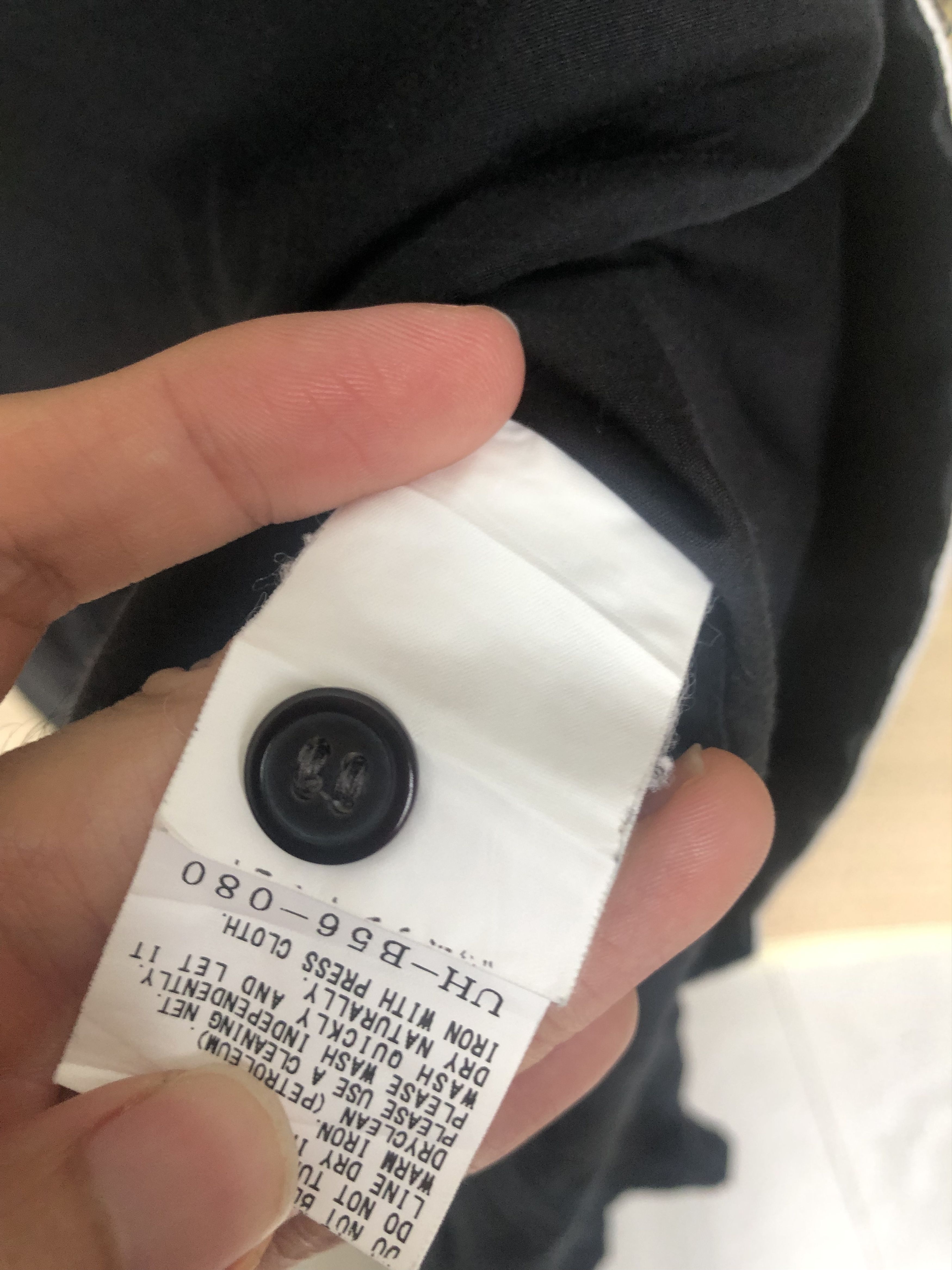 Y's for Men black with white pipping shirt Size US M / EU 48-50 / 2 - 6 Thumbnail