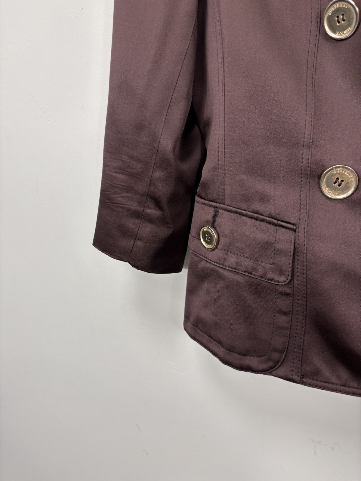 Burberry Burberry London Women’s Brown Double Breasted Blazer Jacket Size L / US 10 / IT 46 - 7 Thumbnail
