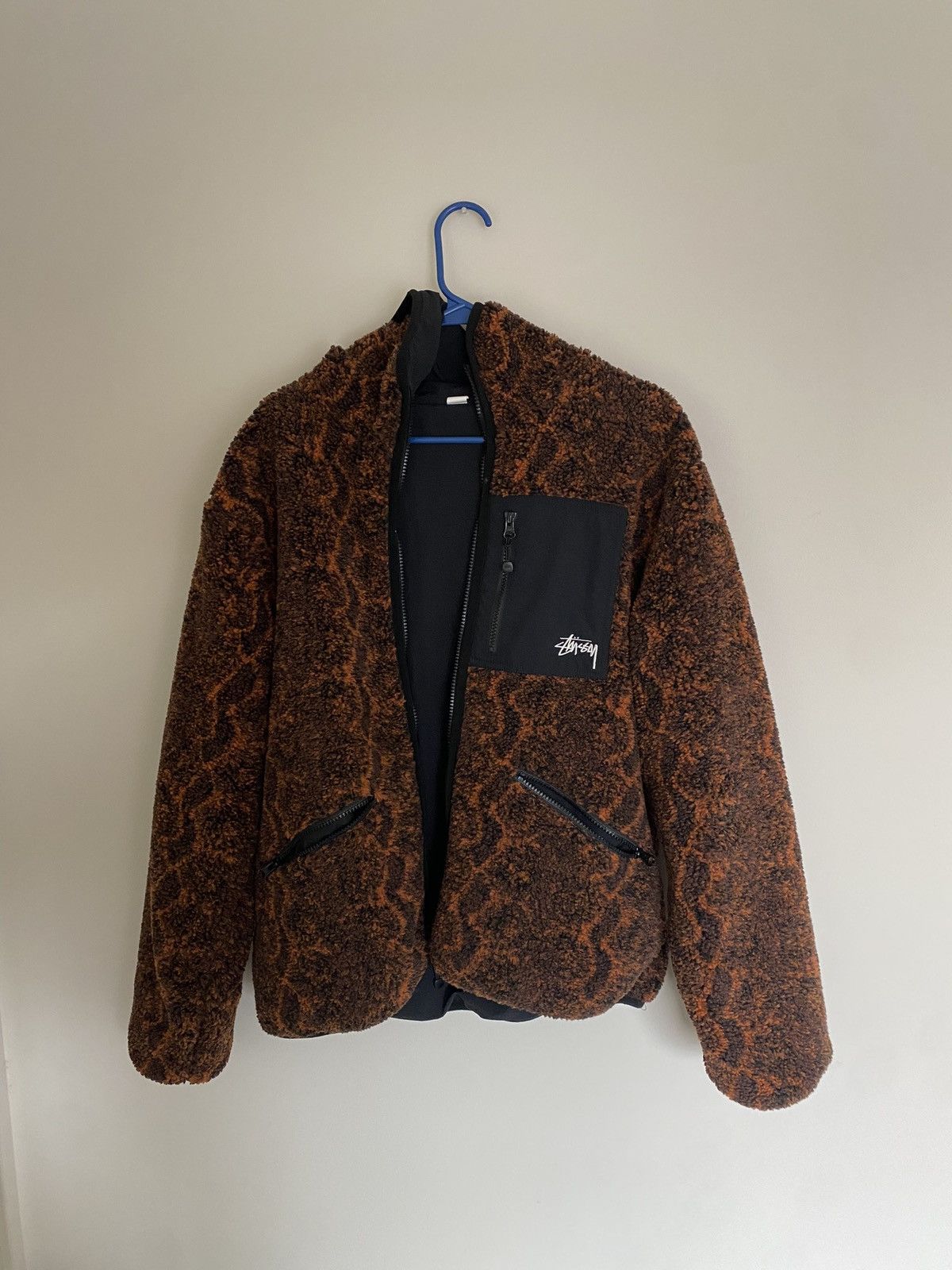Stussy Stussy Reversible Fleece Sherpa Python Size US S / EU 44-46 / 1 - 1 Thumbnail