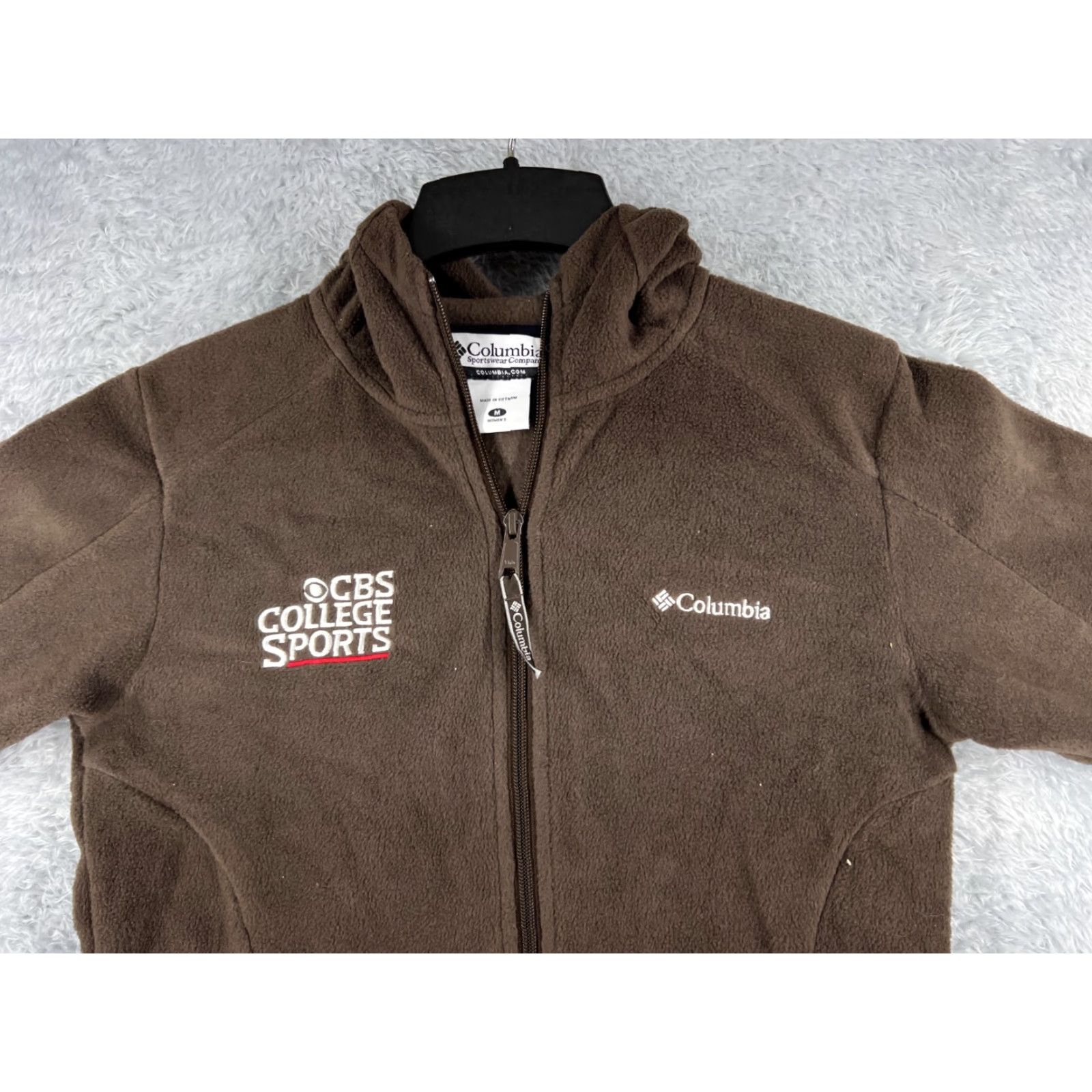 CB Sports Columbia Hoodie Womens Medium Brown Full Zip Logo Sports Activewear Men’s? Size M / US 6-8 / IT 42-44 - 4 Thumbnail