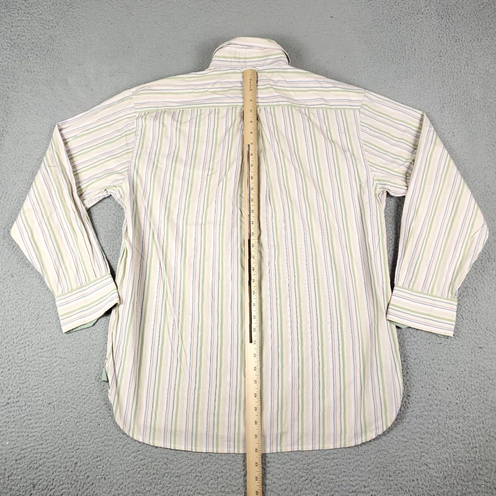Tommy Hilfiger Tommy Hilfiger Shirt Mens Large Multicolor Striped Button-Up Long Sleeve Cotton Mens Size US L / EU 52-54 / 3 - 3 Thumbnail