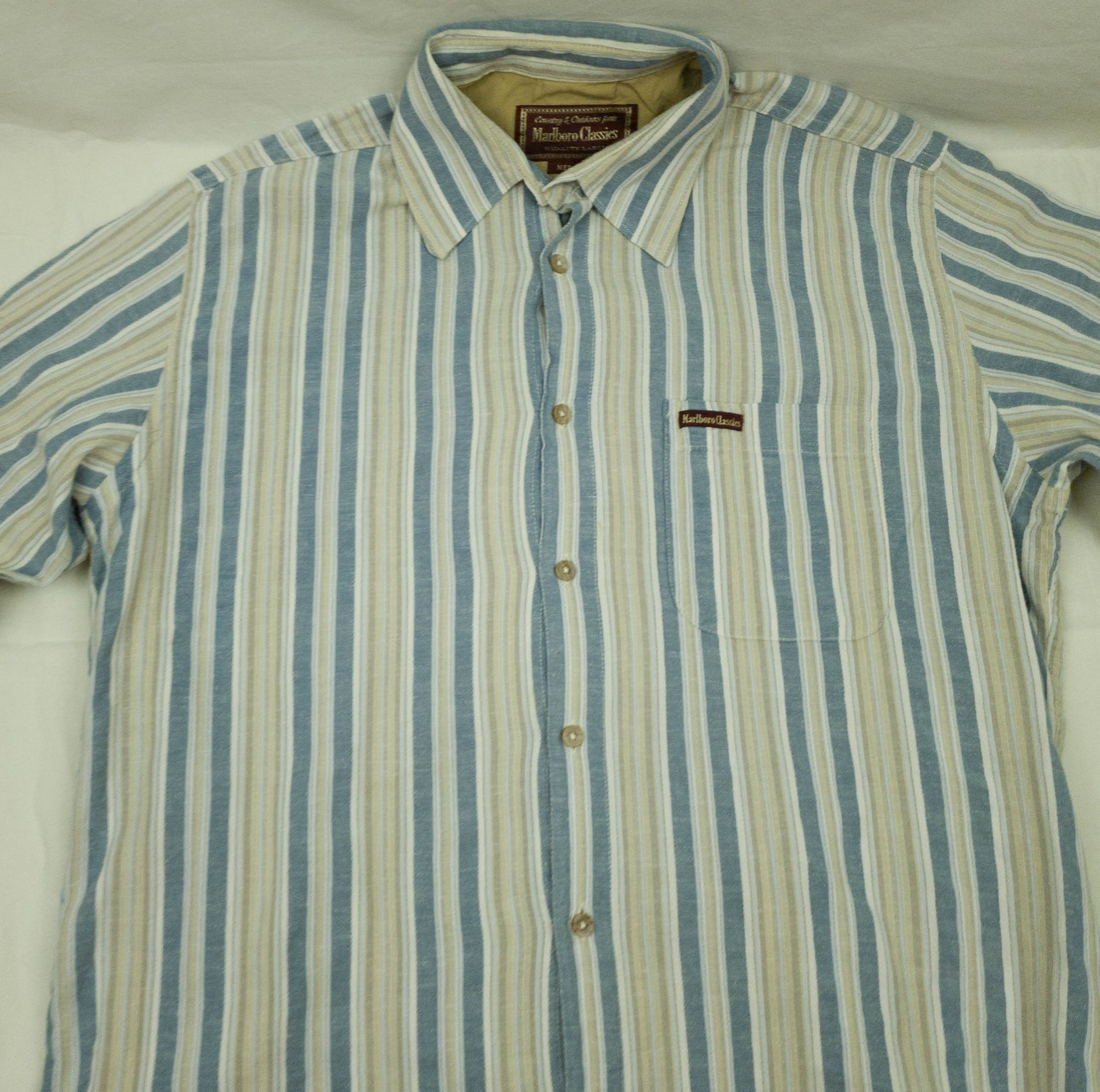 Marlboro Classics MARLBORO CLASSICS SHIRT SHORT SLEEVE LINEN COTTON SIZE M Size US M / EU 48-50 / 2 - 5 Thumbnail