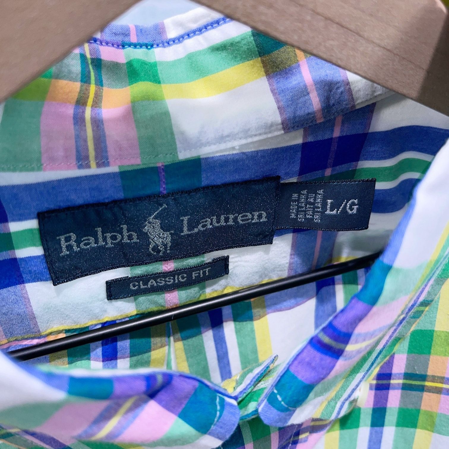 Ralph Lauren Ralph Lauren Classic Short Sleeve Poplin Shirt Plaid Mens L Size US L / EU 52-54 / 3 - 5 Thumbnail