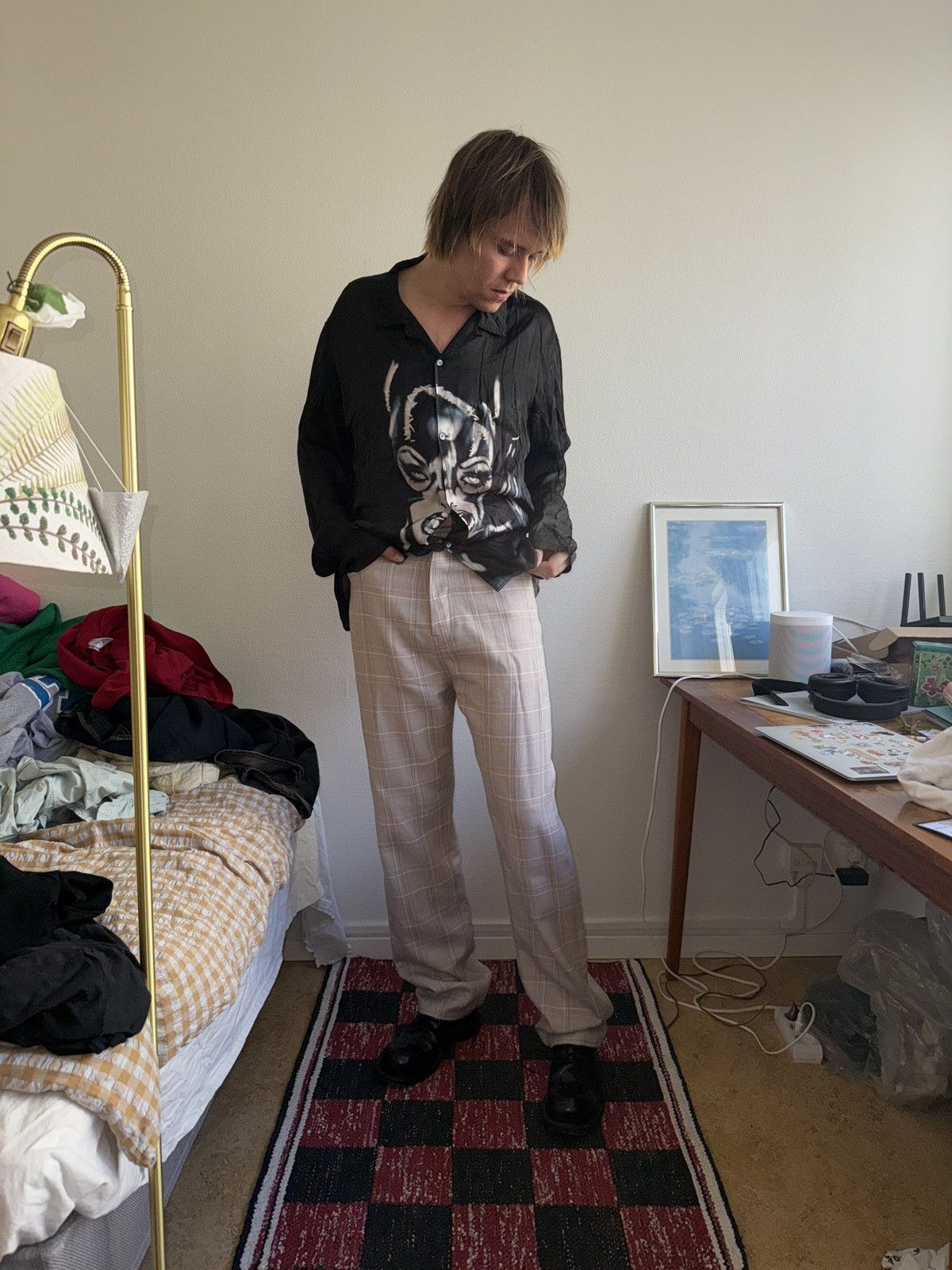 Acne Studios Acne Studios “Panger Check” trousers — AW25 sample Size US 29 - 1 Thumbnail