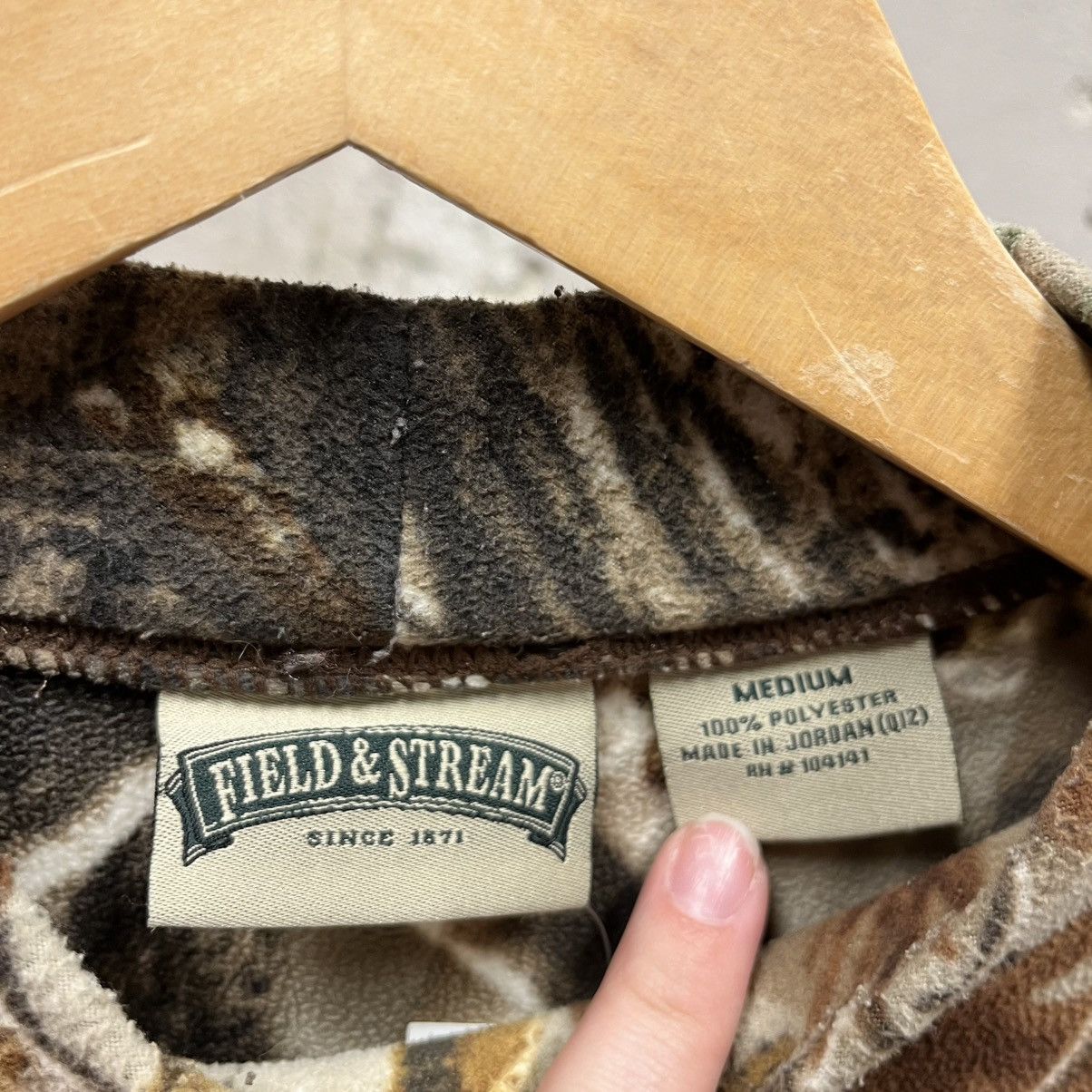 Field & Stream Field Stream Vintage Camouflage Camo Print Fleece Sweatshirt Size US M / EU 48-50 / 2 - 3 Thumbnail