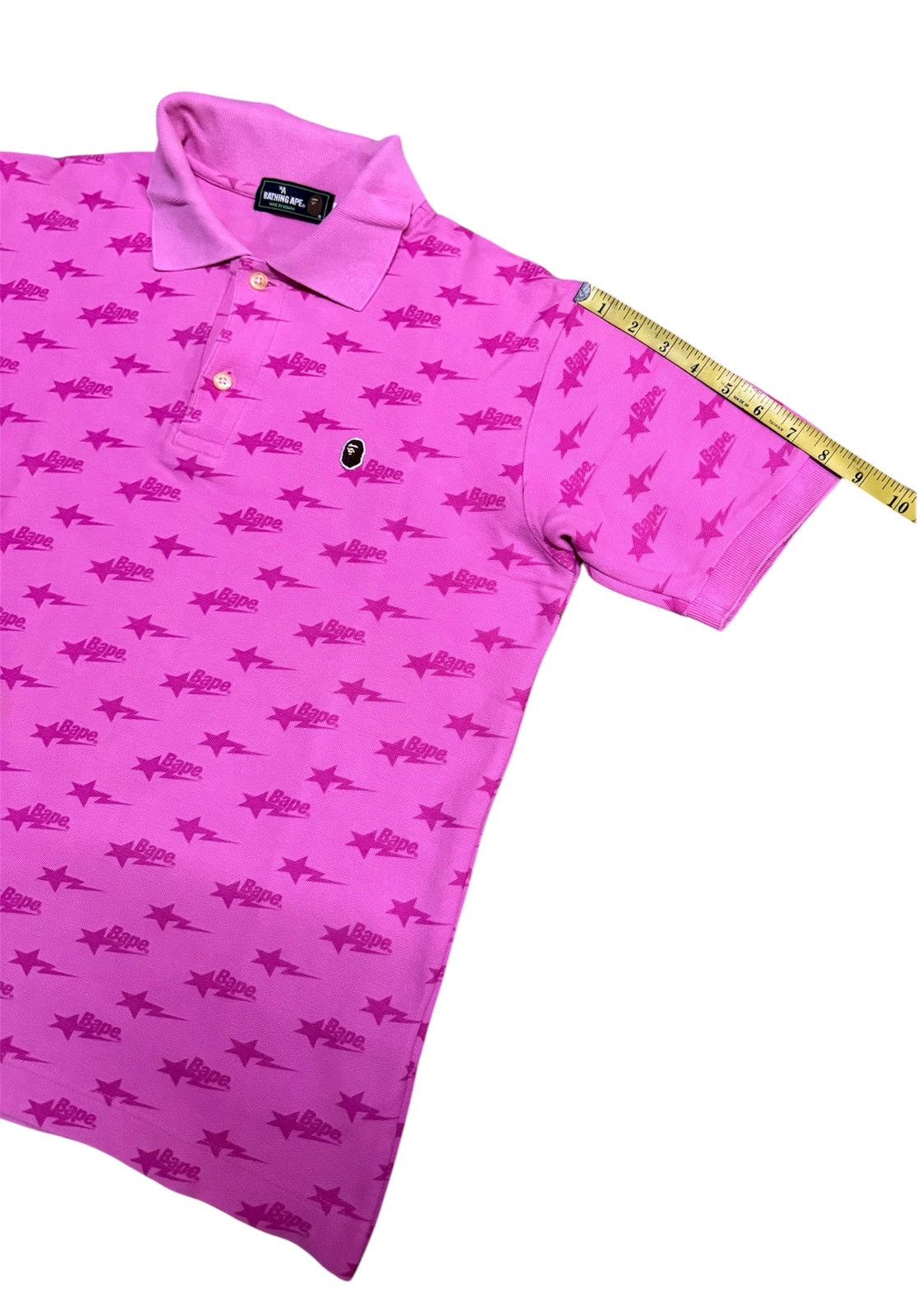 Bape Bape Polo Shirt Bapesta Logo pink Size US M / EU 48-50 / 2 - 8 Thumbnail