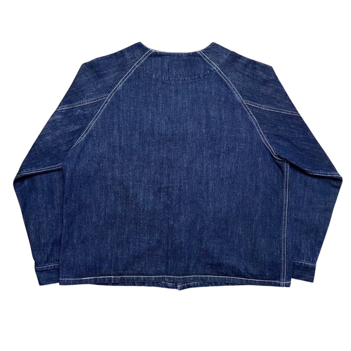 Danton Danton Denim Collarles Jacket Size US M / EU 48-50 / 2 - 5 Thumbnail