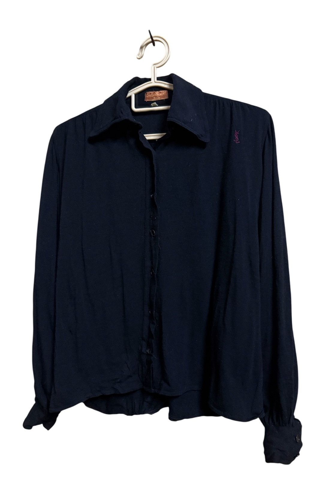 Yves Saint Laurent Vintage YSL BEAUTE BLACK SHIRT Size M / US 6-8 / IT 42-44 - 3 Thumbnail