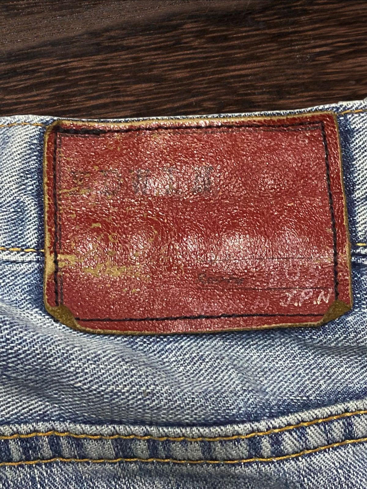 Junya Watanabe Vintage Edwin EG 503 Light Wash Distressed Baggy Jeans Size US 32 / EU 48 - 12 Thumbnail