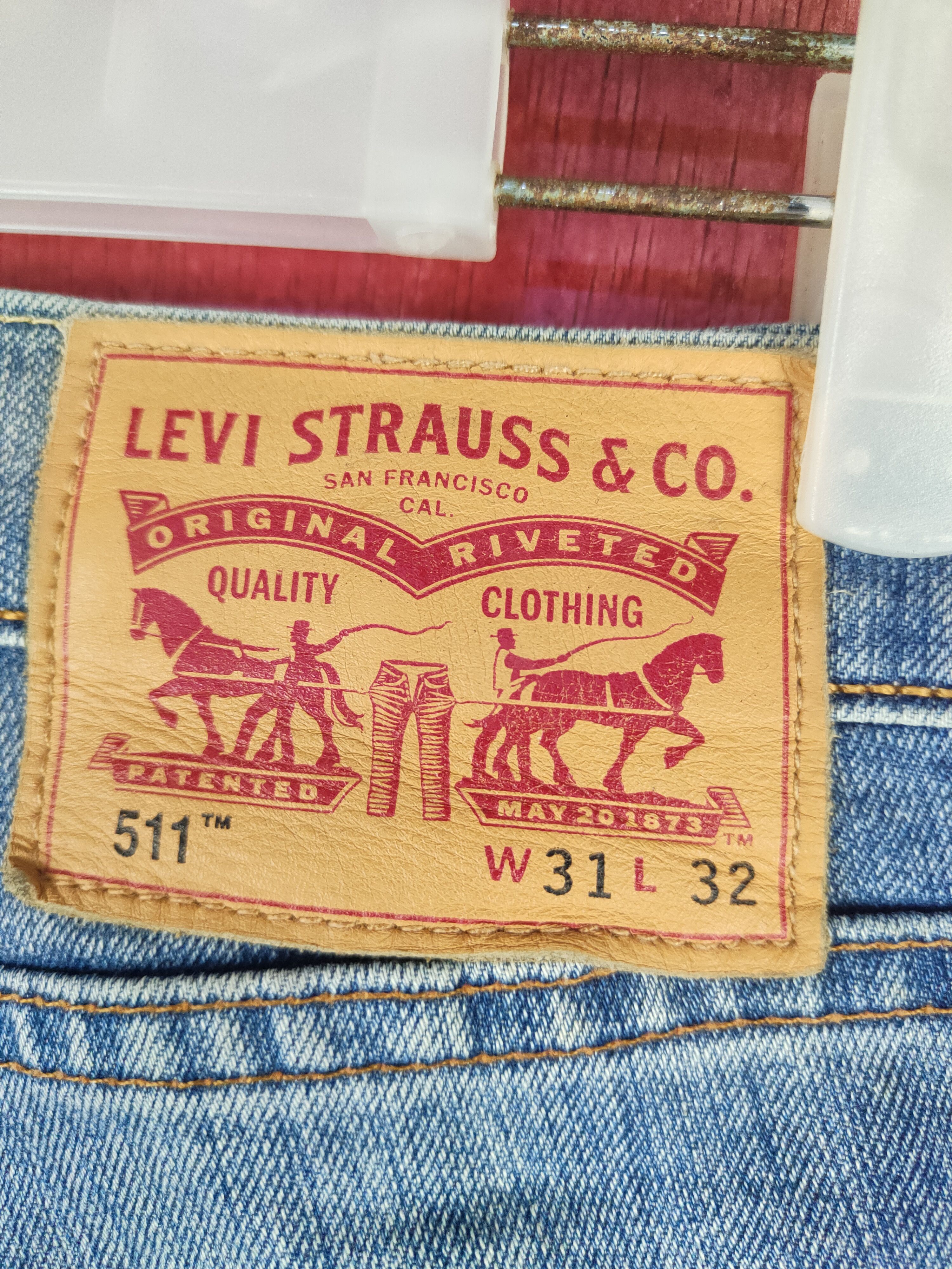 Levi's Levi's Blue Faded Distressed Ripped Jeans #S1878 Size US 31 - 11 Thumbnail