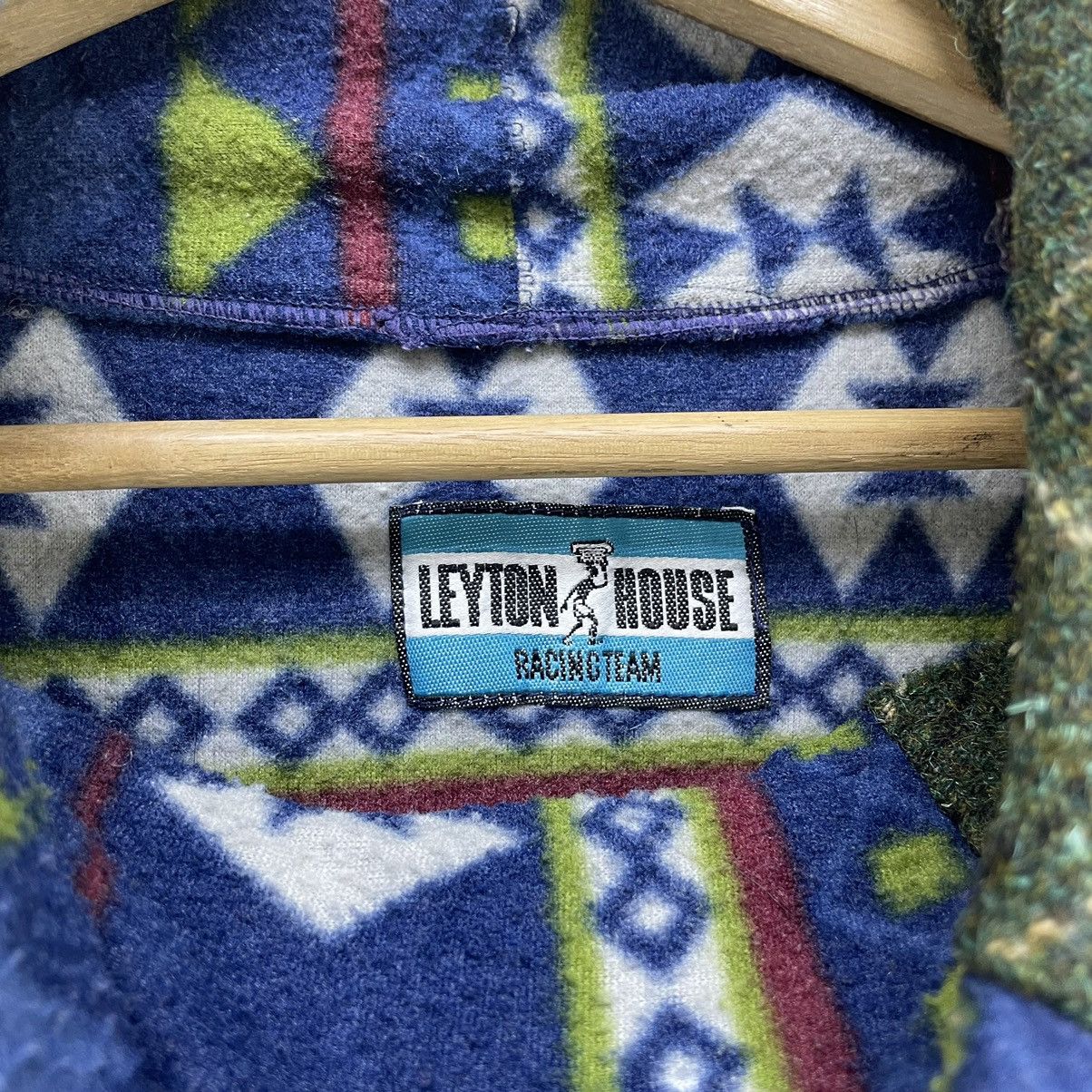 Japanese Brand × Vintage 💥Vintage Full Print Leyton House Turtle Neck Collar Size US M / EU 48-50 / 2 - 5 Thumbnail