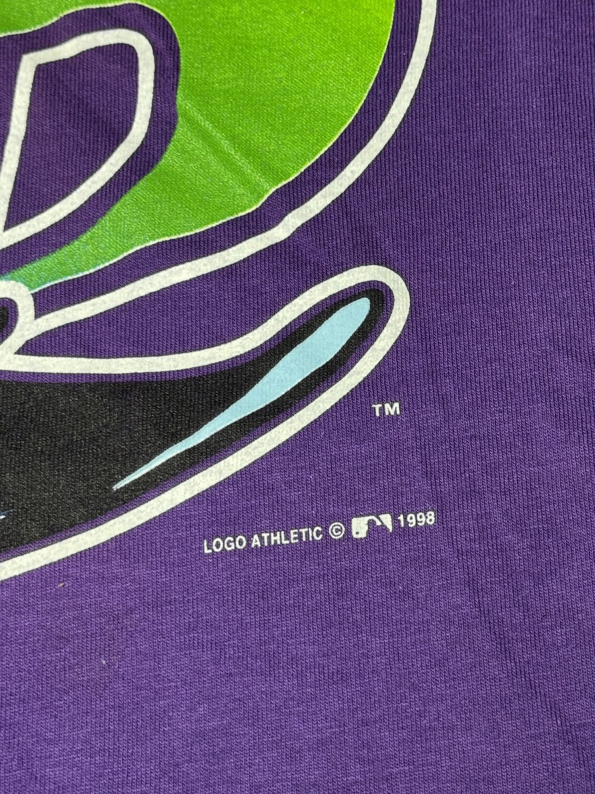 Logo Athletic Tampa Bay Rays Logo Athletic 90s MLB Baseball T Shirt 22x31 Size US L / EU 52-54 / 3 - 3 Thumbnail
