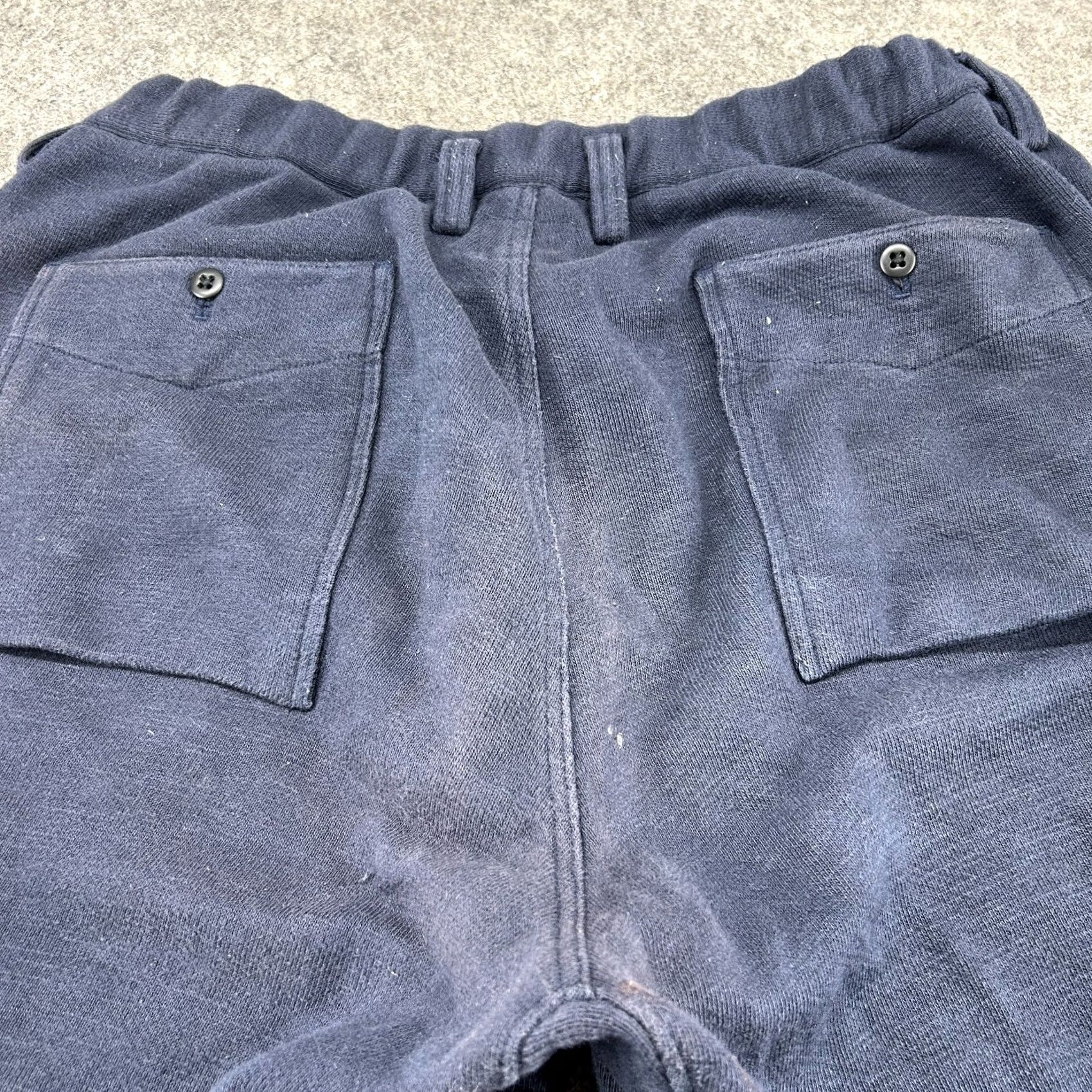 Jackman VINTAGE Jackman Pants Mens XL Blue Navy Sweatpants Heavy Cotton Tanabe Meriyasu Japan Size US 36 / EU 52 - 6 Thumbnail
