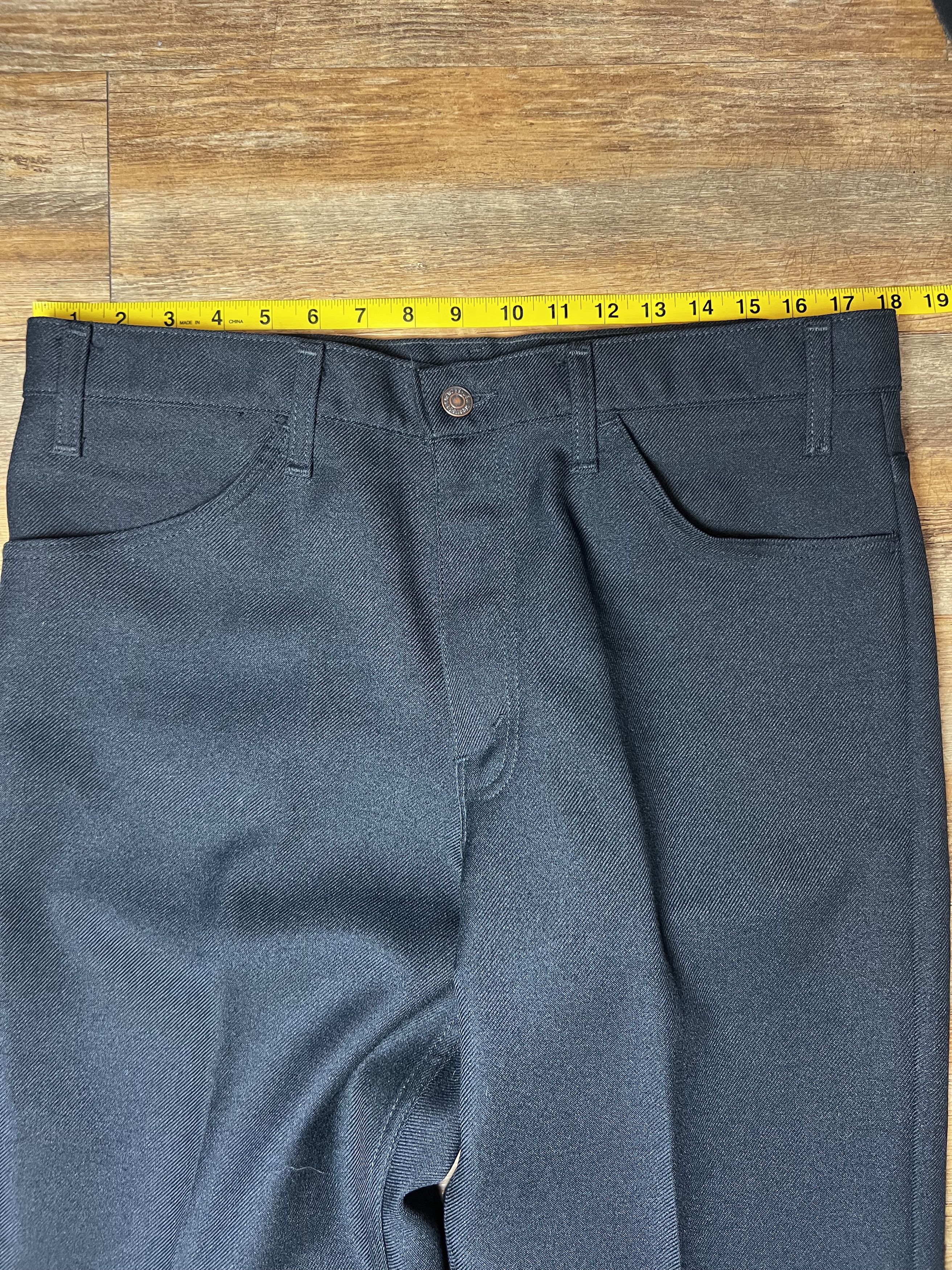 Levi's Vintage Clothing Vintage Levi's Black Polyester Bootcut Pants Size US 36 / EU 52 - 5 Thumbnail