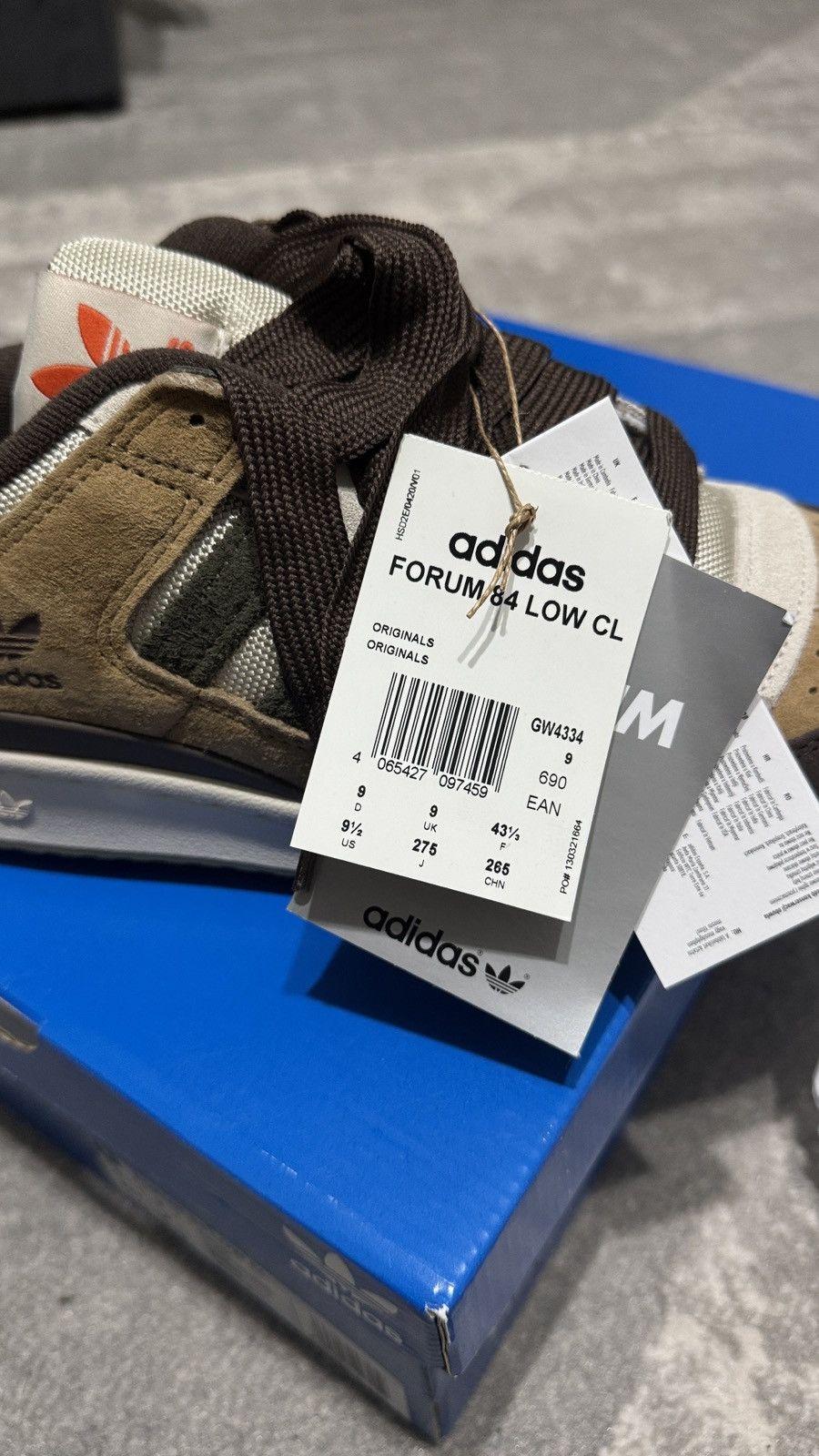 Adidas Adidas Forum 84 Low CL Alumina Branch Brown Size US 9.5 / EU 42-43 - 2 Thumbnail