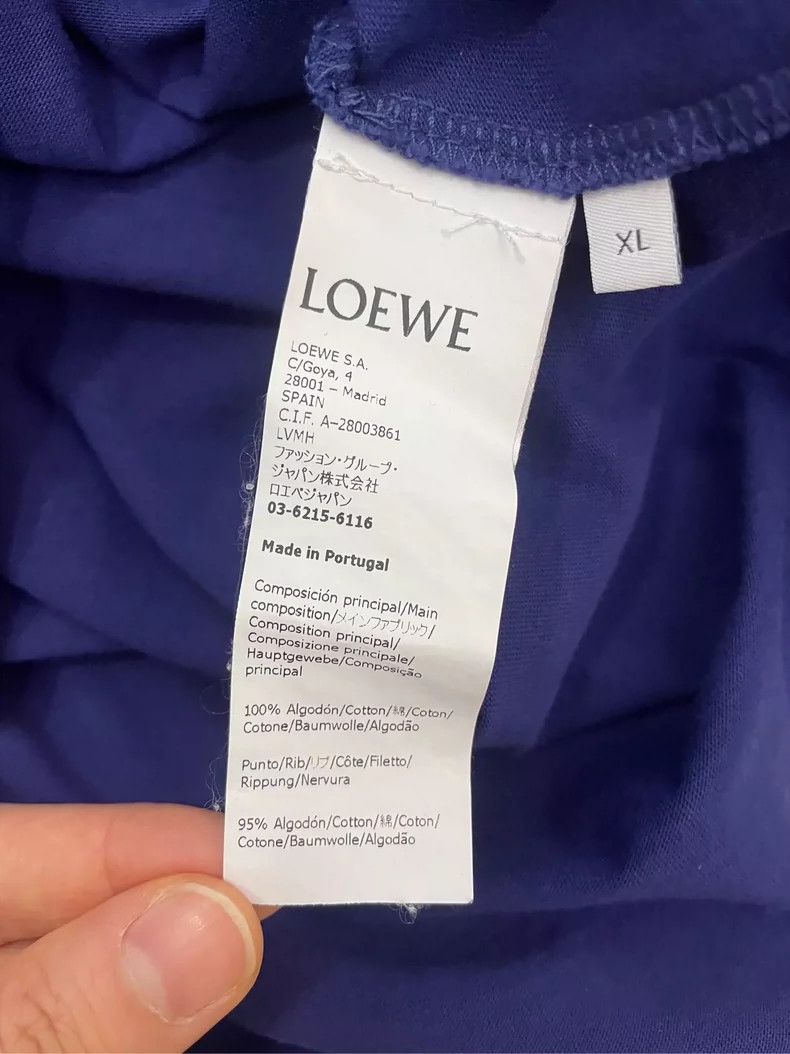 Loewe LOEWE Blue and purple chest embroidered logo short sleeve Size XL / US 12-14 / IT 48-50 - 3 Thumbnail