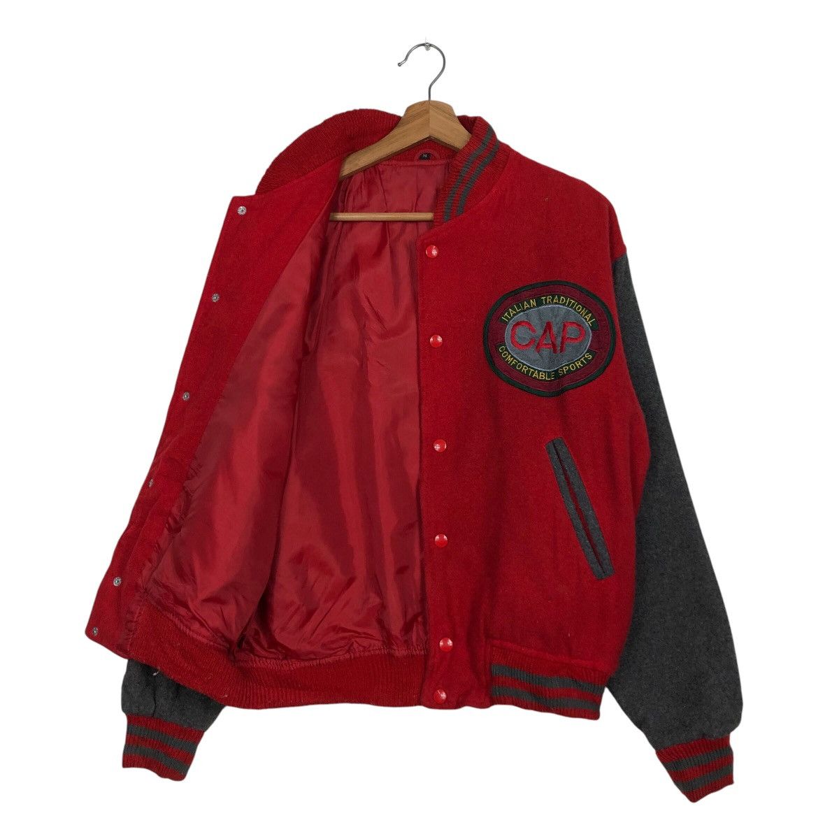 Japanese Brand 📌Vintage Varsity Bomber Jacket Cap Big Logo Issey Miyake Size US M / EU 48-50 / 2 - 12 Thumbnail