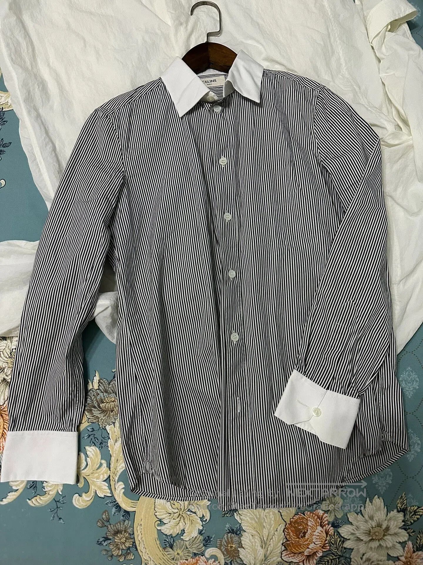 Celine Celine Black and White Striped Shirt. Size S / US 4 / IT 40 - 2 Thumbnail
