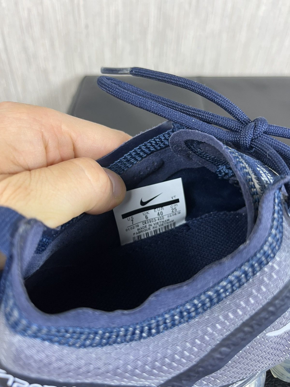 Nike Nike air vapormax 2019 obsidian pure platinum sneakers shoes Size US 7 / EU 40 - 24 Thumbnail