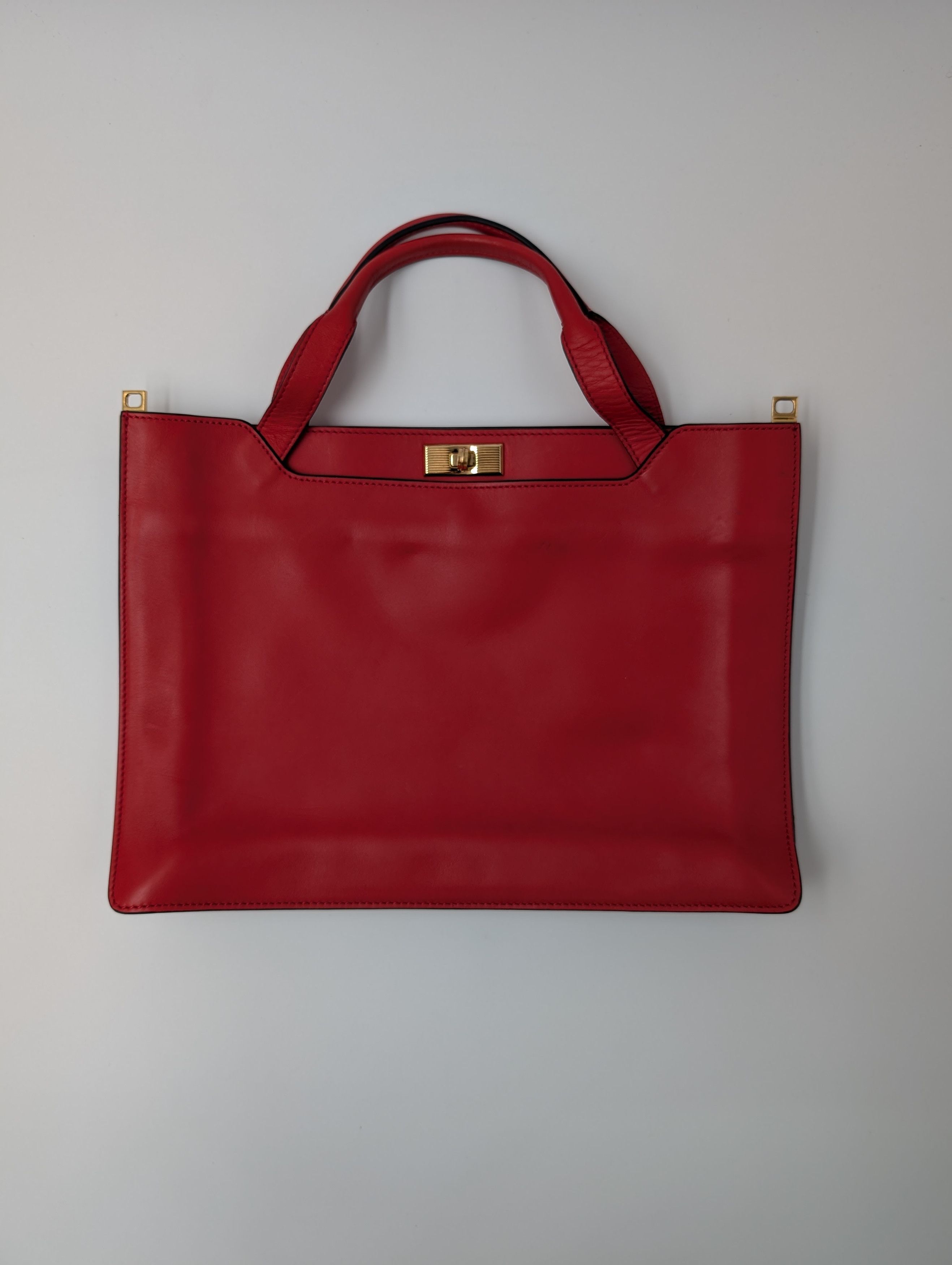 Marni Marni Red Leather Handbag With Shoulder Strap Size ONE SIZE - 1 Thumbnail