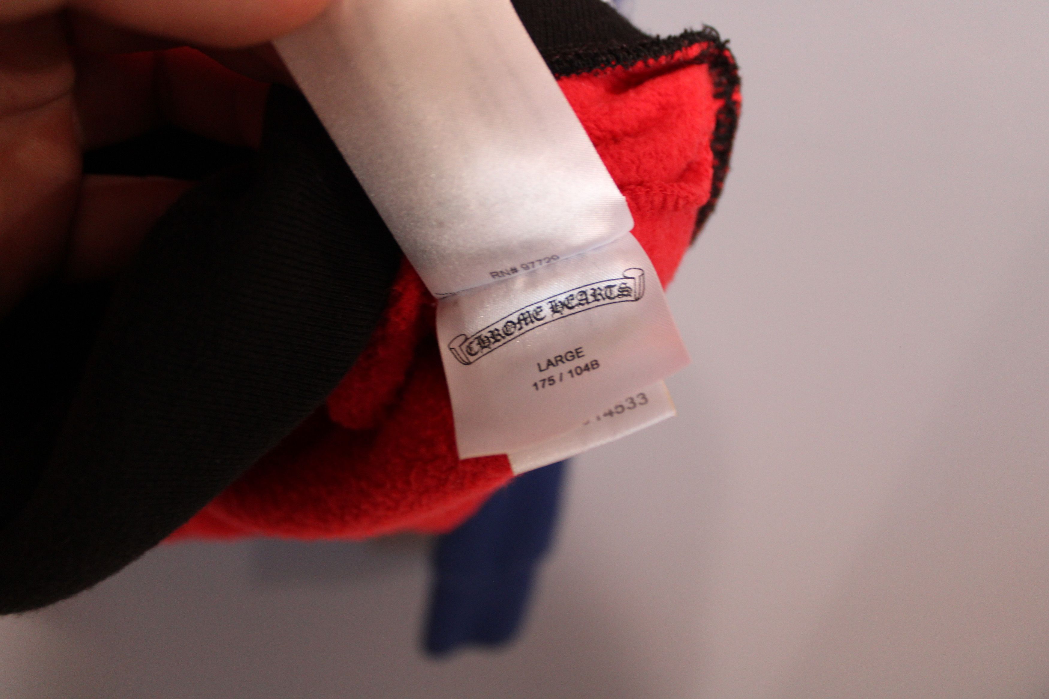 Chrome Hearts CHROME HEARTS MATTY BOY RED/WHITE/BLUE LIPS HOODIE Size US L / EU 52-54 / 3 - 3 Thumbnail