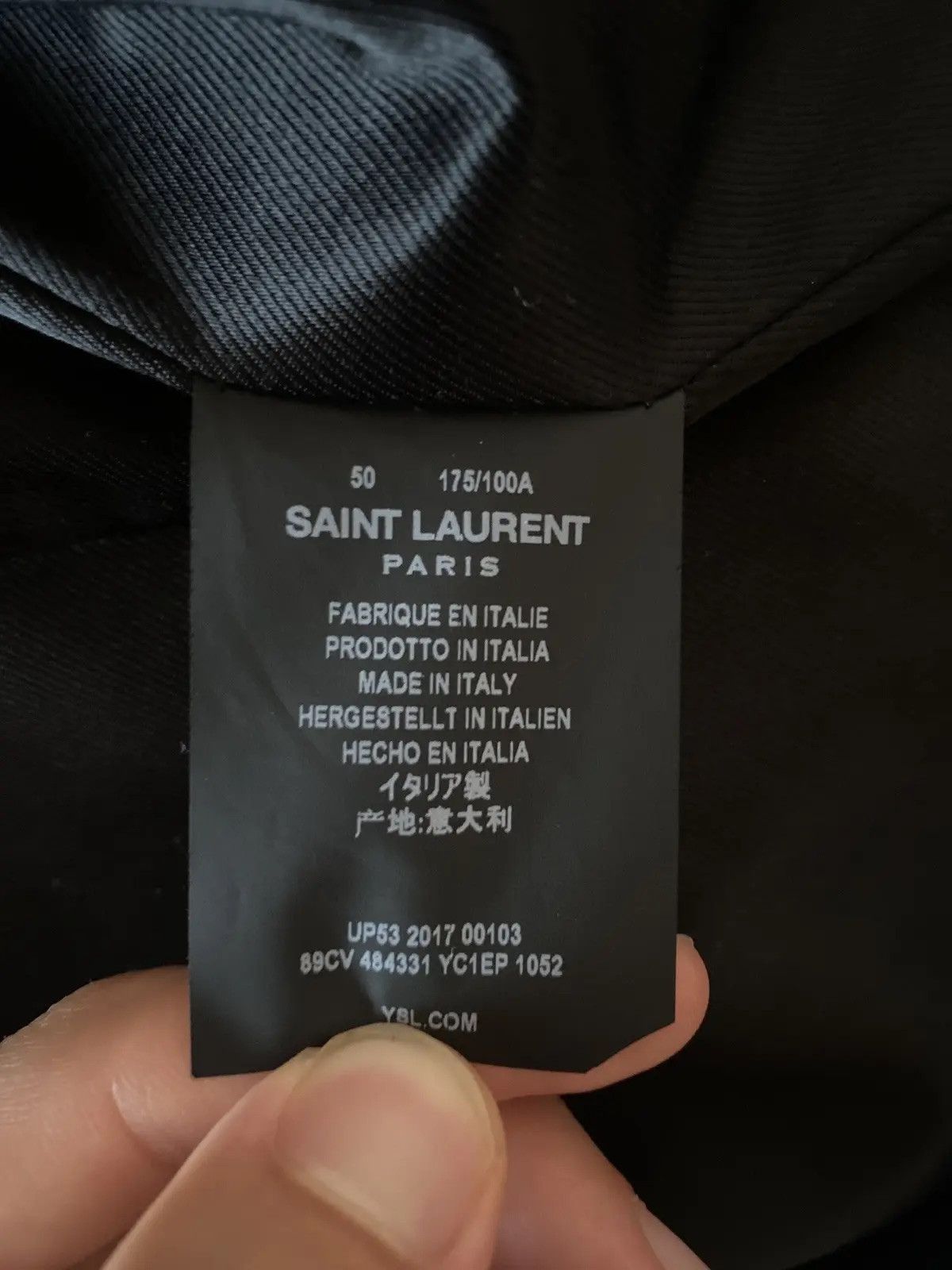 Saint Laurent Paris SLP Martini Cat Leather Jacket Size US M / EU 48-50 / 2 - 6 Thumbnail