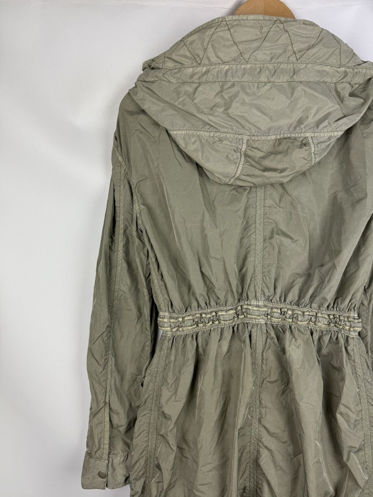 Diesel × Vintage Diesel Vintage Y2K Ladies Nylon Fishtail Hooded Parka Jacket Size M / US 6-8 / IT 42-44 - 13 Thumbnail