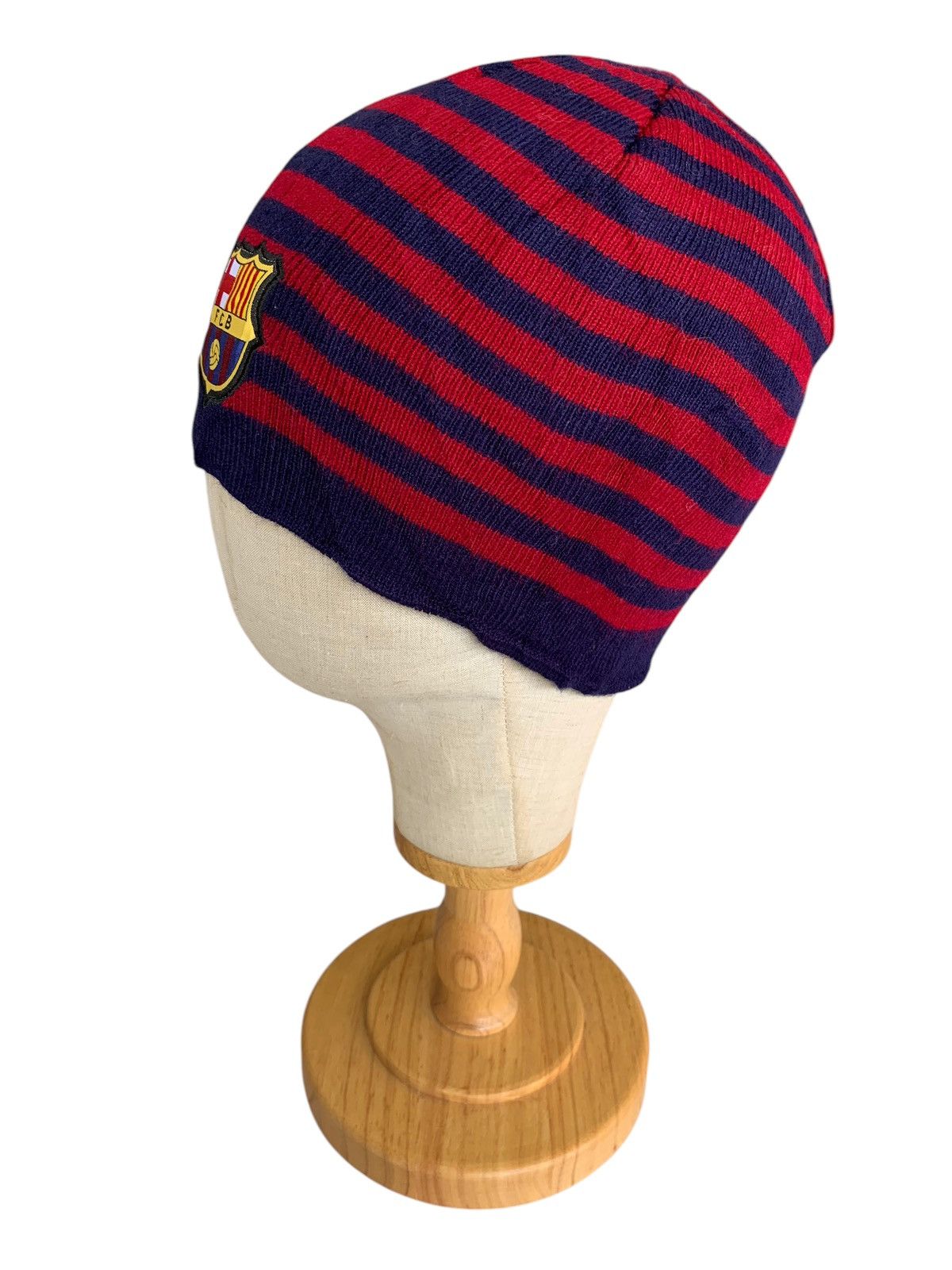 Japanese Brand × Kapital × Vintage VINTAGE STRIPE FC BARCELONA WINTER SESSIONS BEANIE HATS Size ONE SIZE - 4 Thumbnail