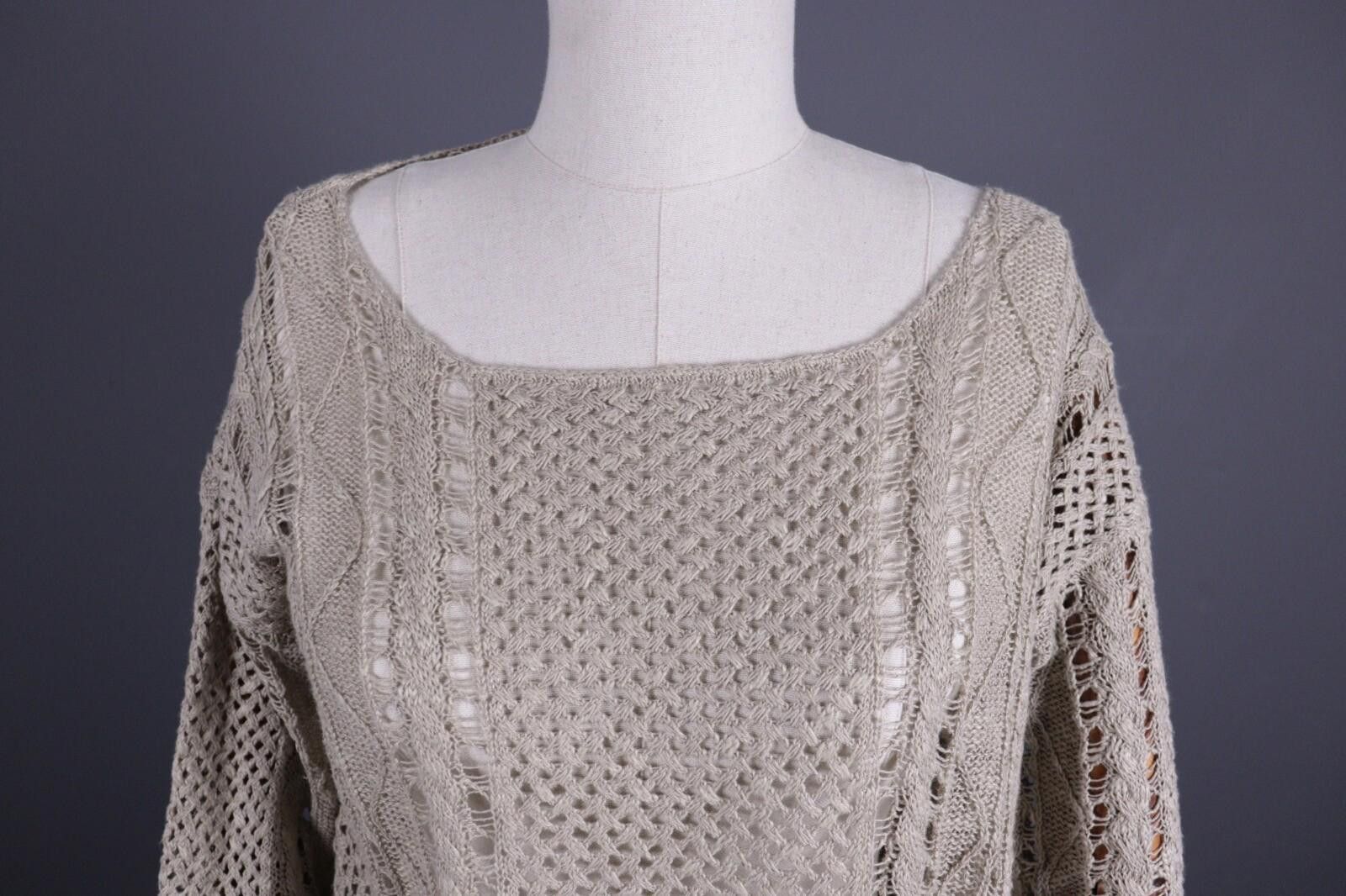 Denim & Supply Ralph Lauren Denim & Supply Ralph Lauren Gray Linen Knit Sweater Size M Size M / US 6-8 / IT 42-44 - 4 Thumbnail