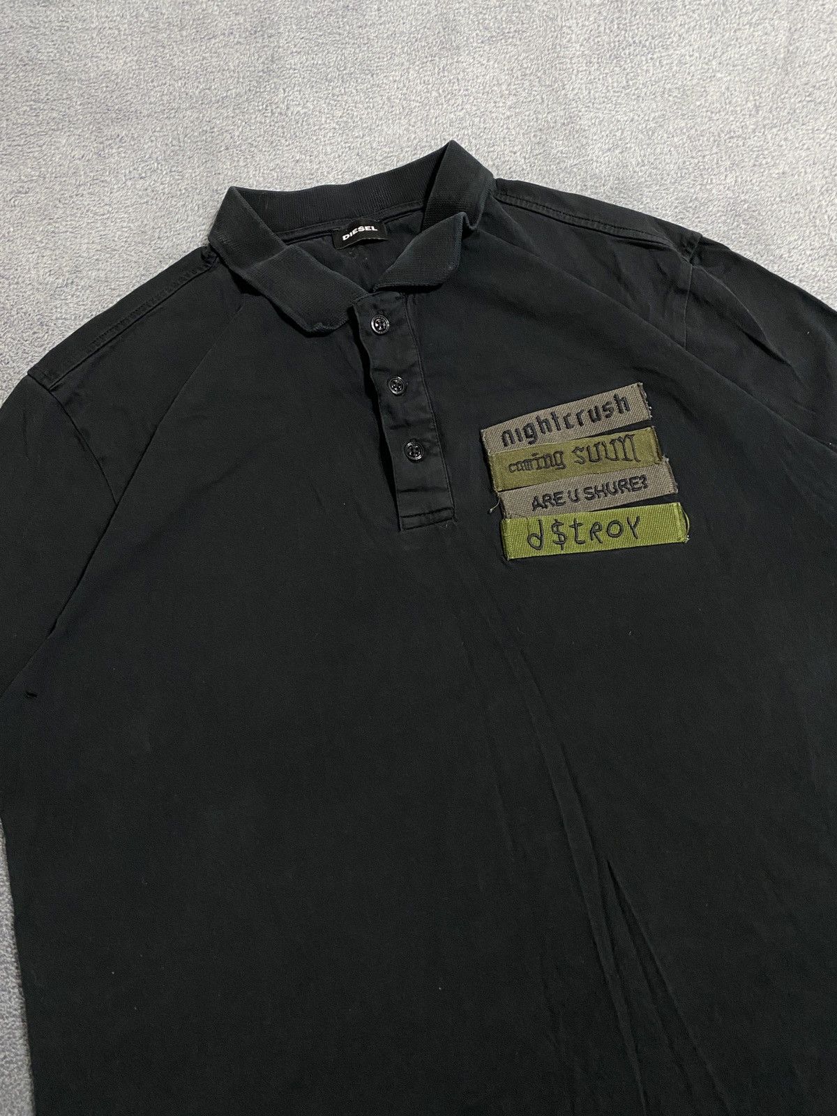 Diesel Distressed Diesel vintage T shirt rugby polo Y2k Size US M / EU 48-50 / 2 - 4 Thumbnail