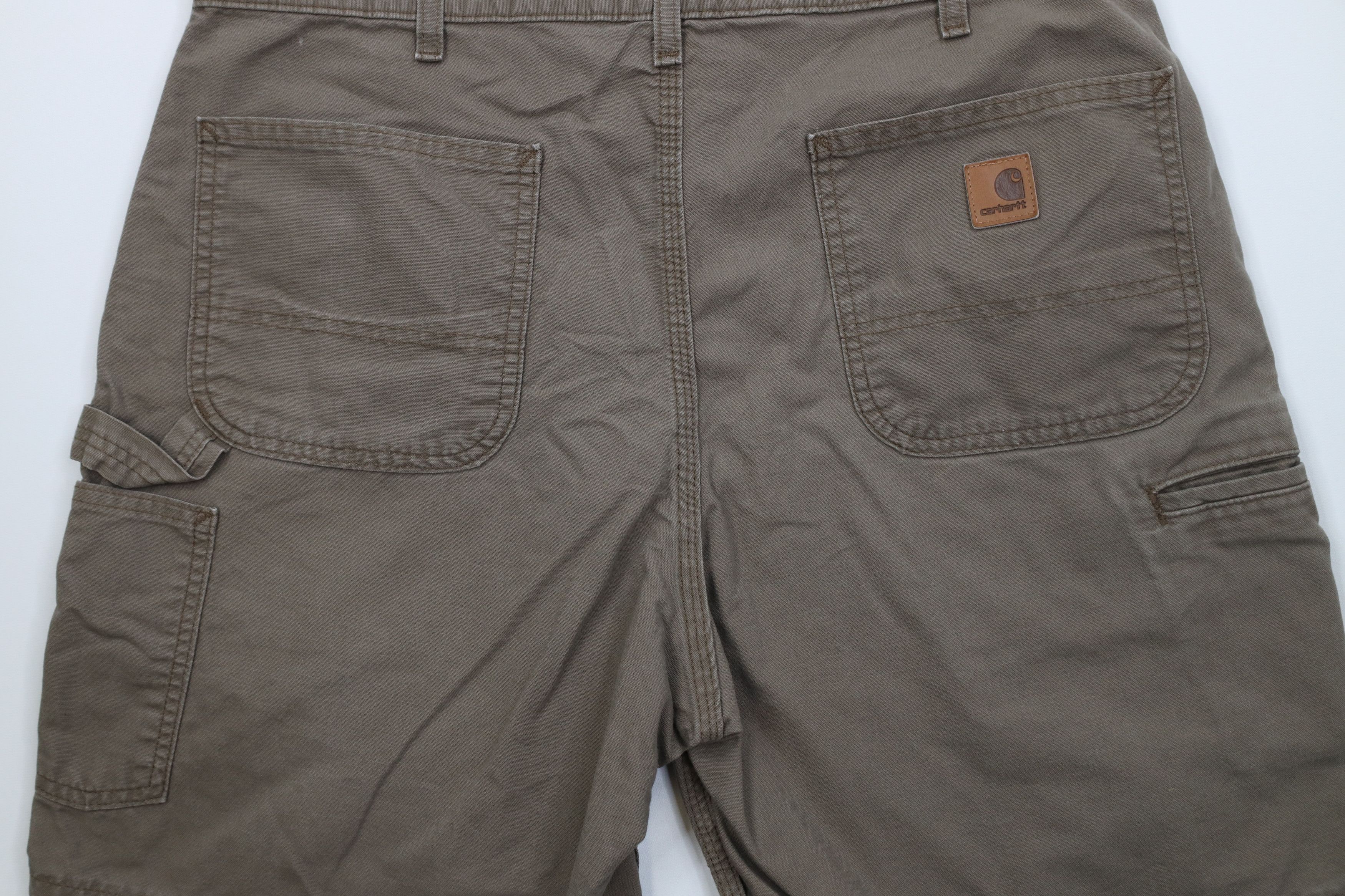 Carhartt Vintage Y2K Carhartt Above Knee Relaxed Fit Shorts Brown Size US 36 / EU 52 - 9 Thumbnail