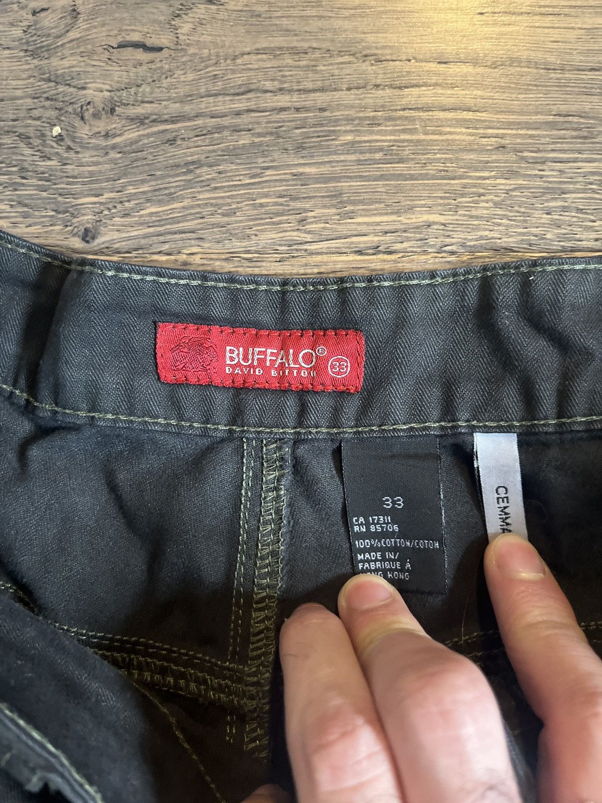 Buffalo David Bitton Overdyed Bondage Military Cargo Pants Size US 33 - 5 Thumbnail
