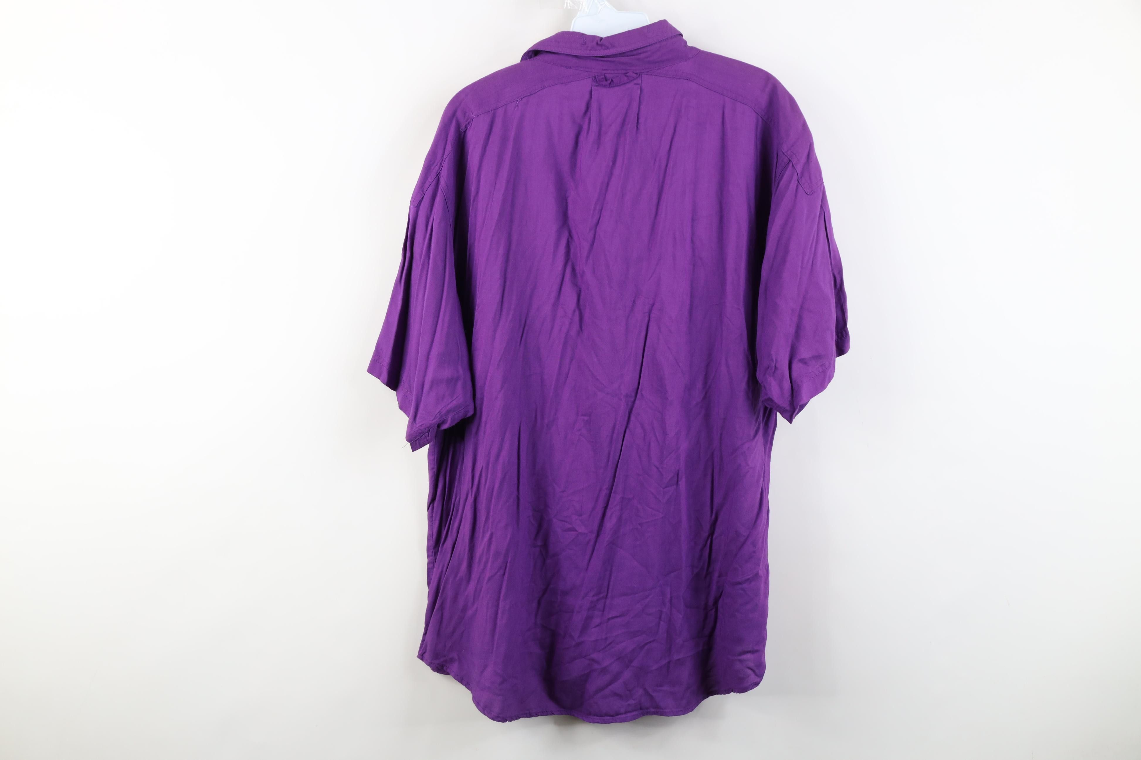 Vintage Vintage 90s Streetwear Short Sleeve Collared Button Shirt Size US L / EU 52-54 / 3 - 14 Thumbnail