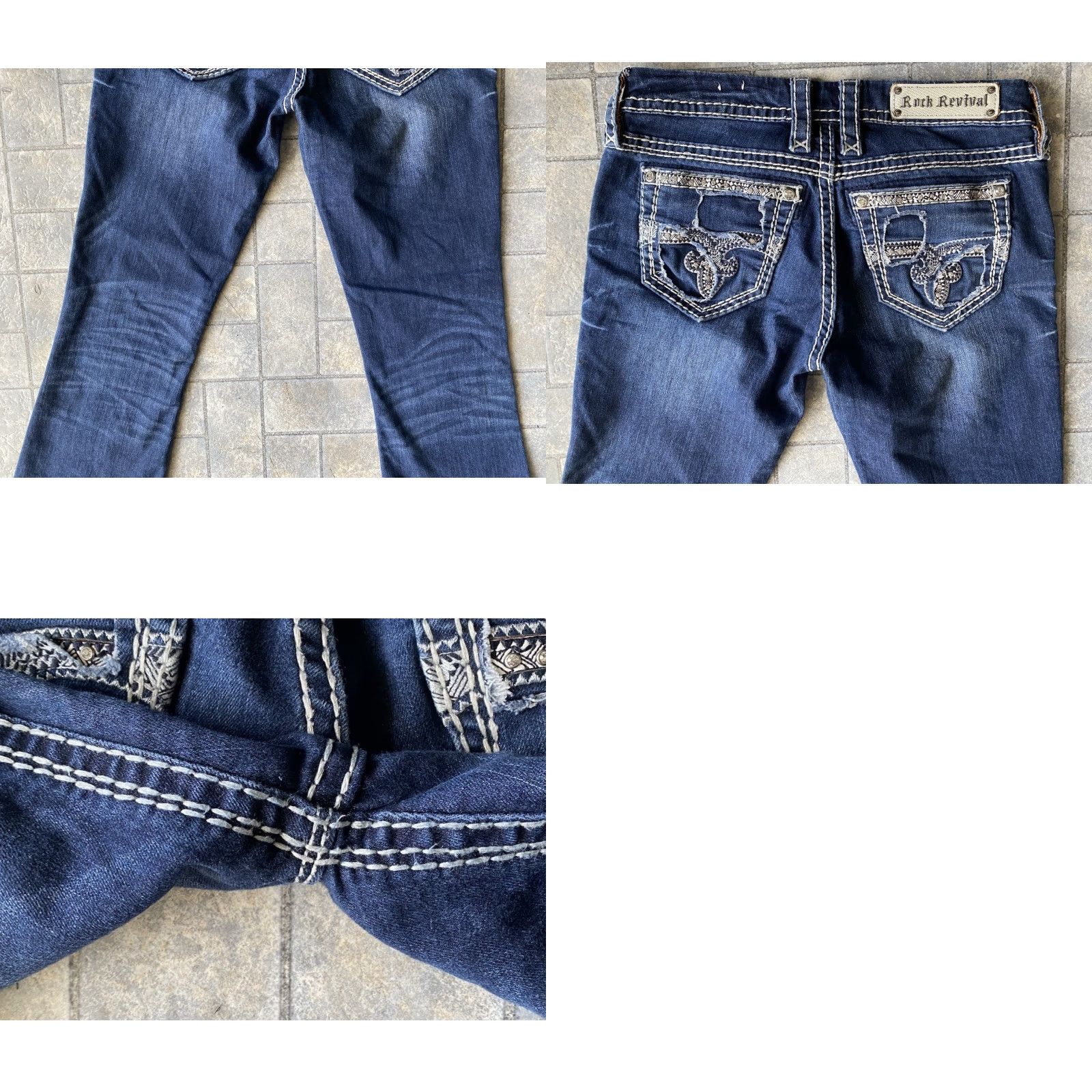 Vintage Rock Revival Jeans Blue Bootcut 28 Women’s Size 28 Regular Bootcut Jeans Women’s Blue Rock Revival Size 28" / US 6 / IT 42 - 9 Thumbnail