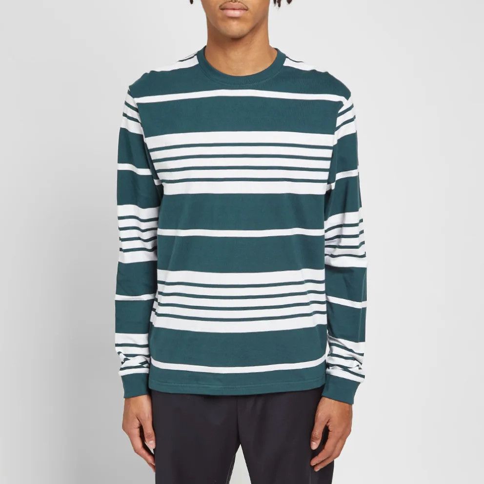 Adsum Adsum FW19 Long Sleeve Custom Stripe Shirt (L) Dusty Green Size US L / EU 52-54 / 3 - 6 Thumbnail