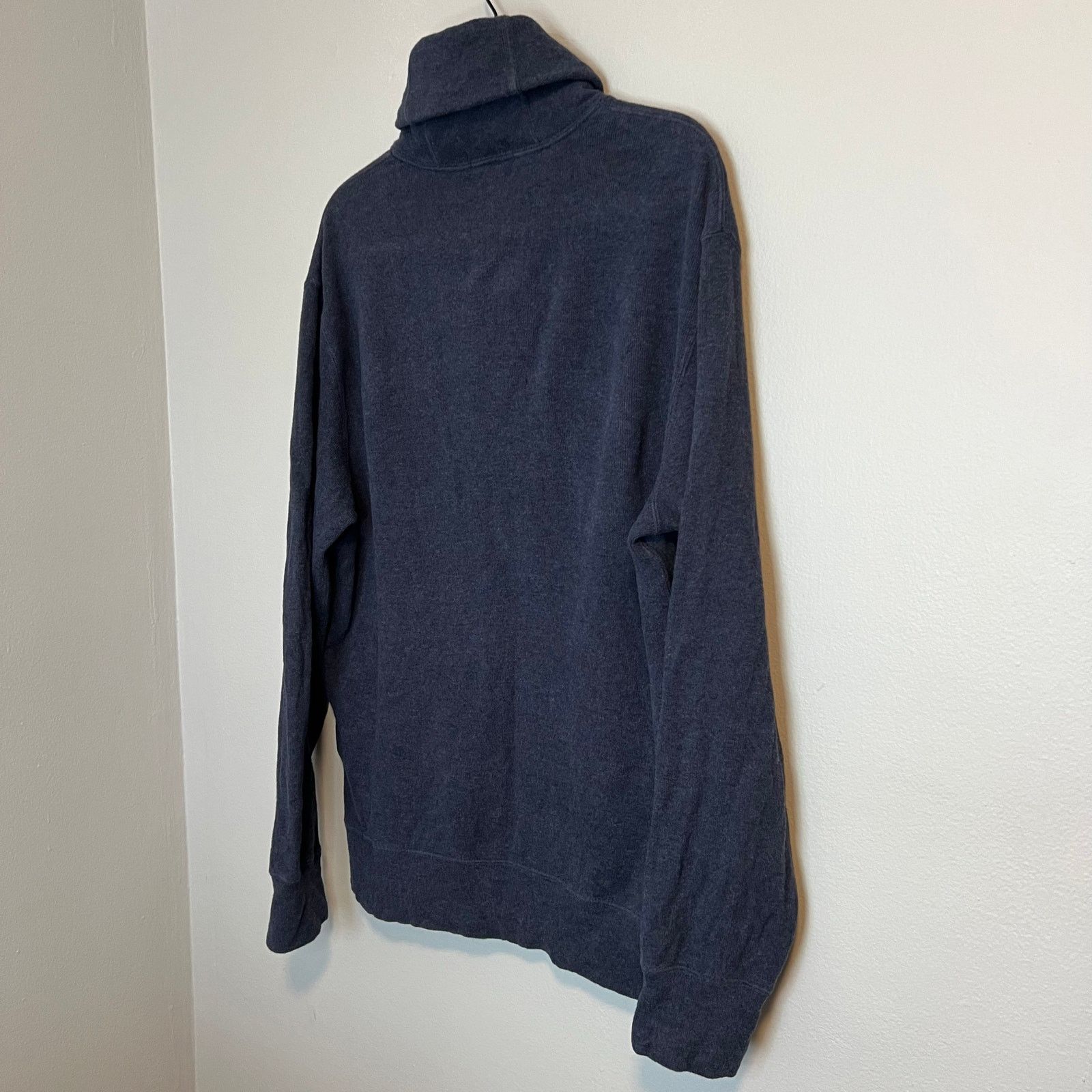 Polo Ralph Lauren Polo Ralph Lauren Shawl Collar Pull Over Blue Sweater Sz L Size US L / EU 52-54 / 3 - 9 Thumbnail