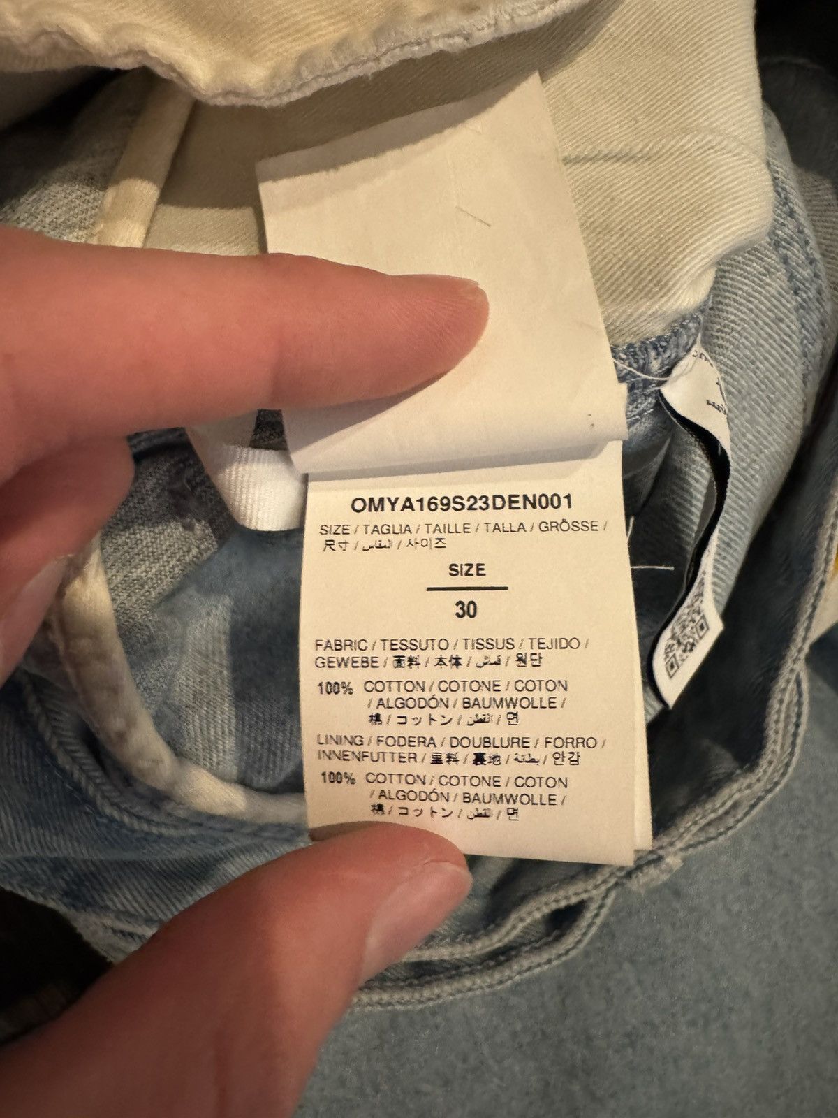 Off-White Off White Double Waist Double Knee Baggy Denim Jeans 30 Size US 30 / EU 46 - 15 Thumbnail