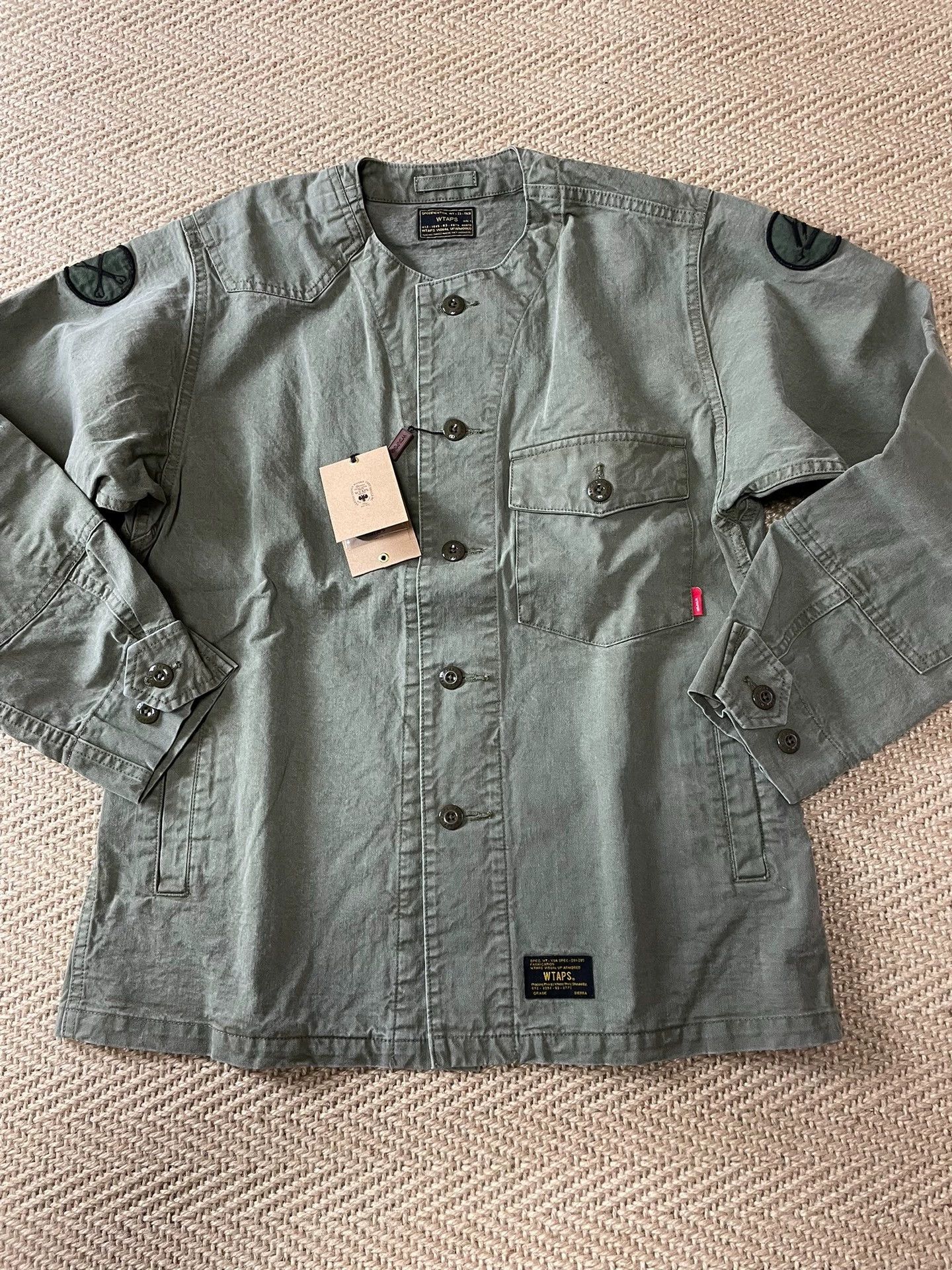 Wtaps WTAPS 17SS SCOUT Military Washed Bone Single Pocket S Size US S / EU 44-46 / 1 - 1 Thumbnail