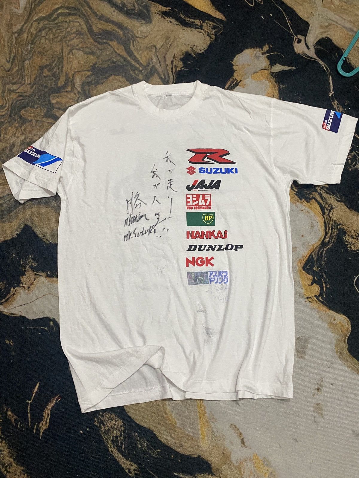 Vintage 🔥Vintage 90’s Team Suzuki Racing shirt Size US L / EU 52-54 / 3 - 1 Thumbnail