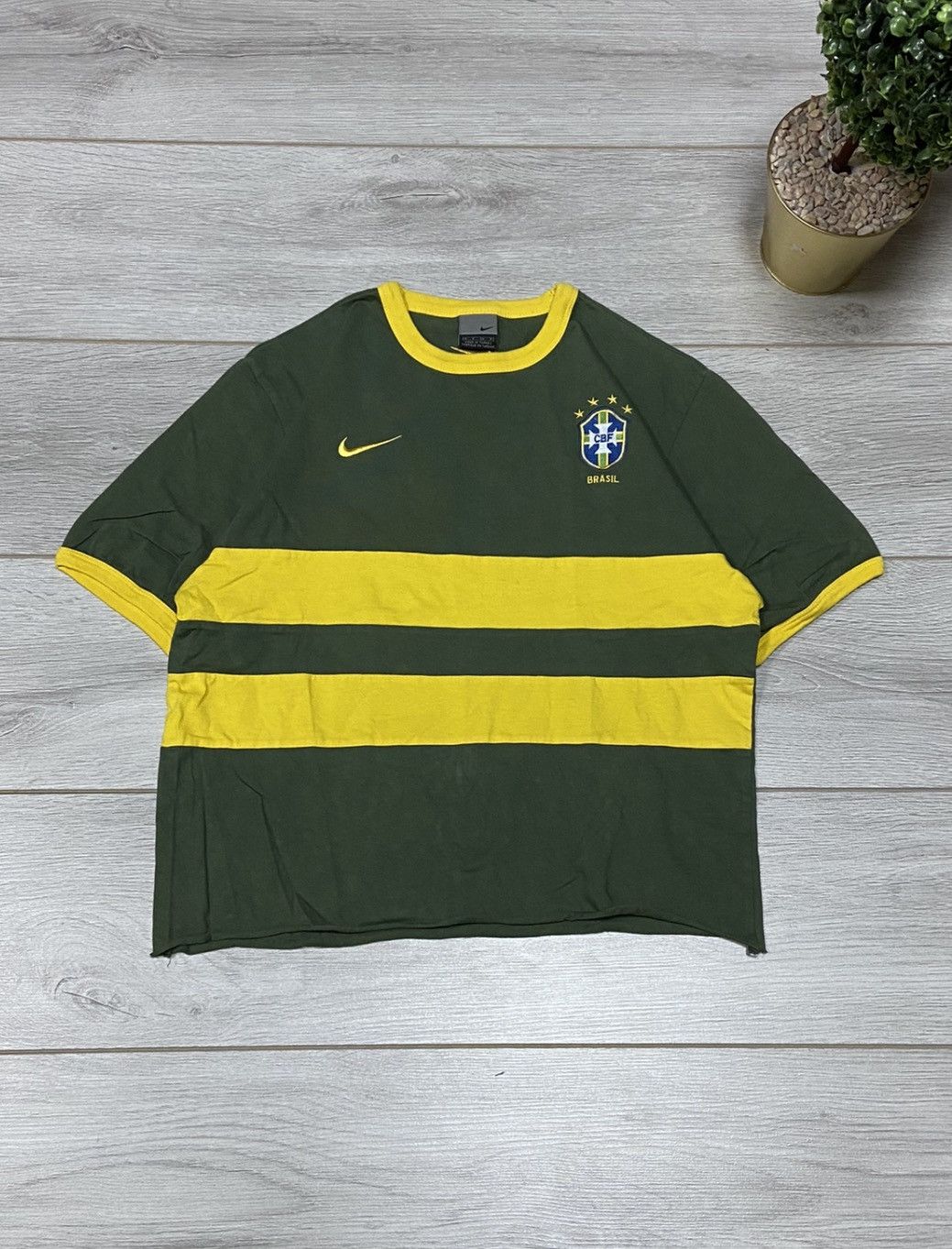Nike Vintage Nike Blockcore CBF Brazil soccer jersey y2k Size US S / EU 44-46 / 1 - 1 Thumbnail