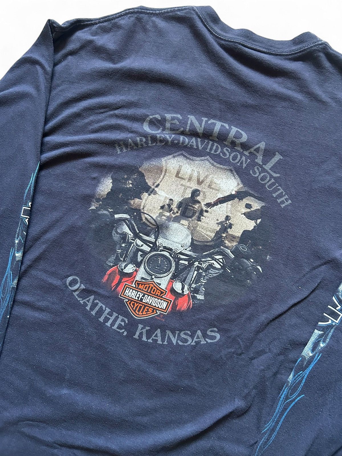 Harley Davidson Vintage Harley Davidson Long Sleeve Size US XXL / EU 58 / 5 - 5 Thumbnail