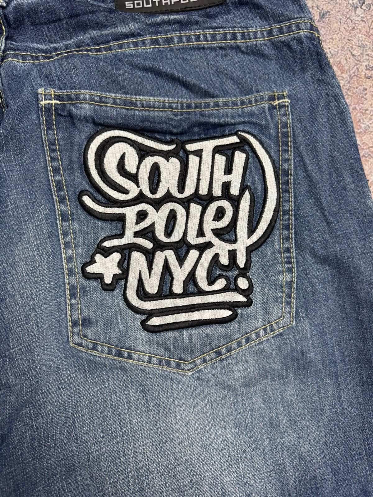 Southpole Southpole shorts, vintage hip hop baggy jeans, 90s size W 36 Size US 36 / EU 52 - 3 Thumbnail