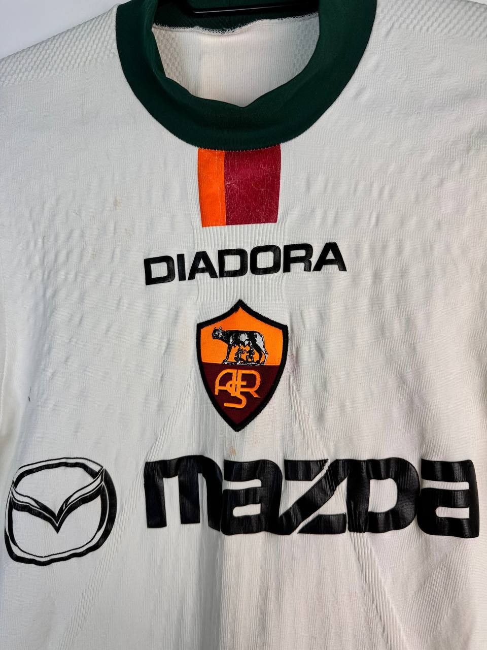 Diadora × Vintage Match worn AS Roma European away football shirt jersey Size US M / EU 48-50 / 2 - 2 Thumbnail