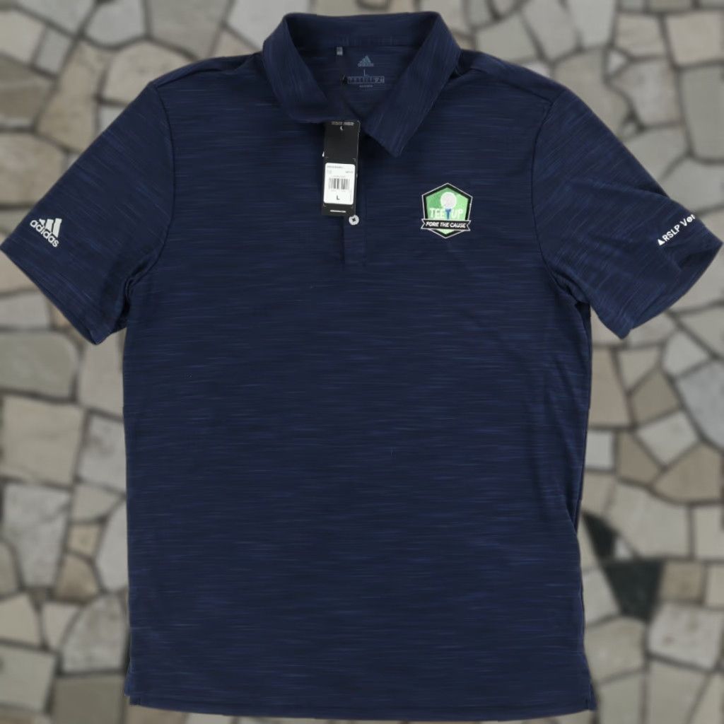 Adidas Adidas Tee Up For Cause Heather Polo Shirt Navy Blue Men's L Size US L / EU 52-54 / 3 - 1 Thumbnail